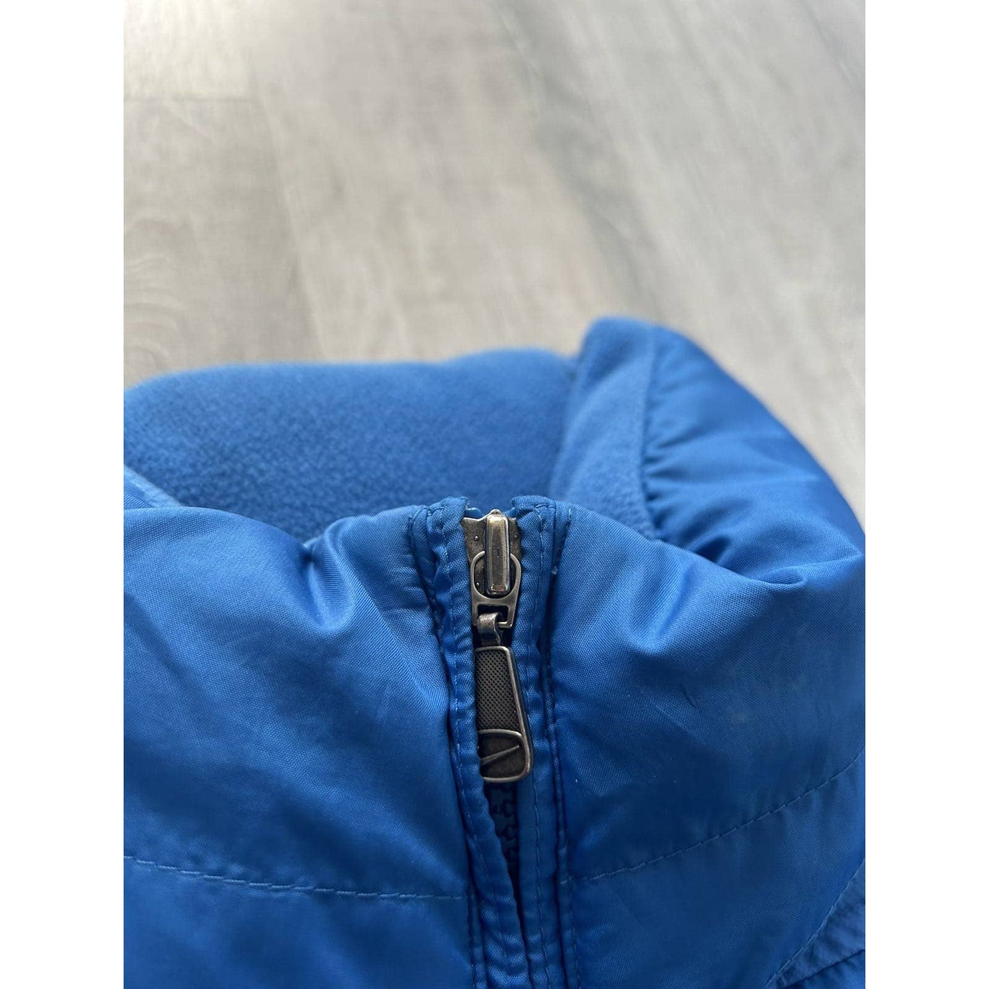 Nike vintage blue puffer vest small swoosh 2000s