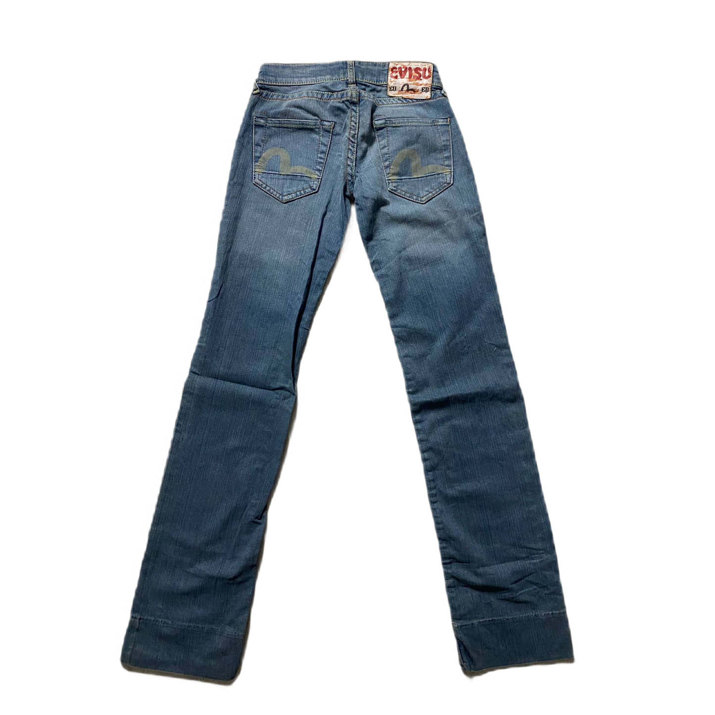 Evisu EU ED vintage blue jeans white seagulls jeans Japan