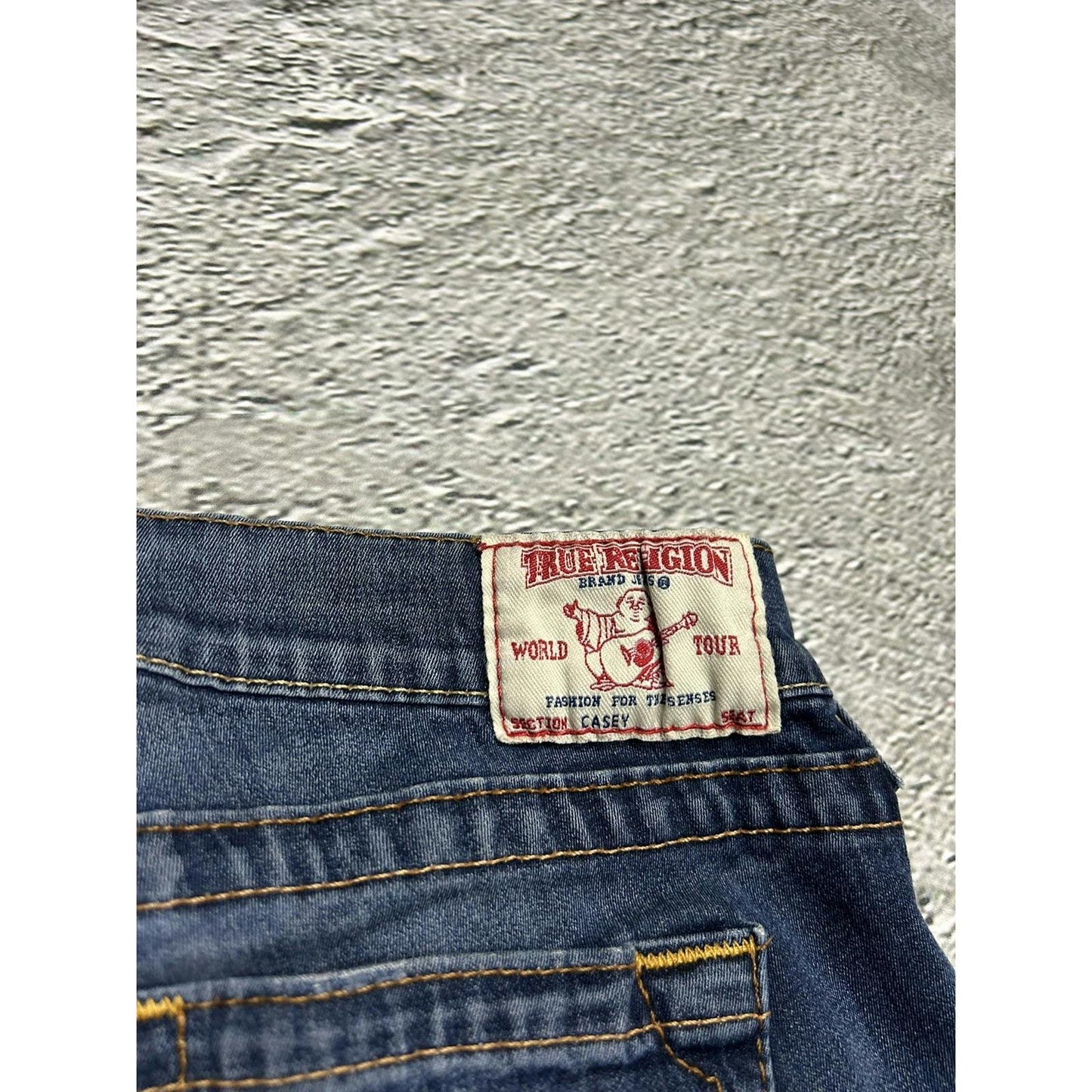 True Religion blue jeans denim slim Y2K