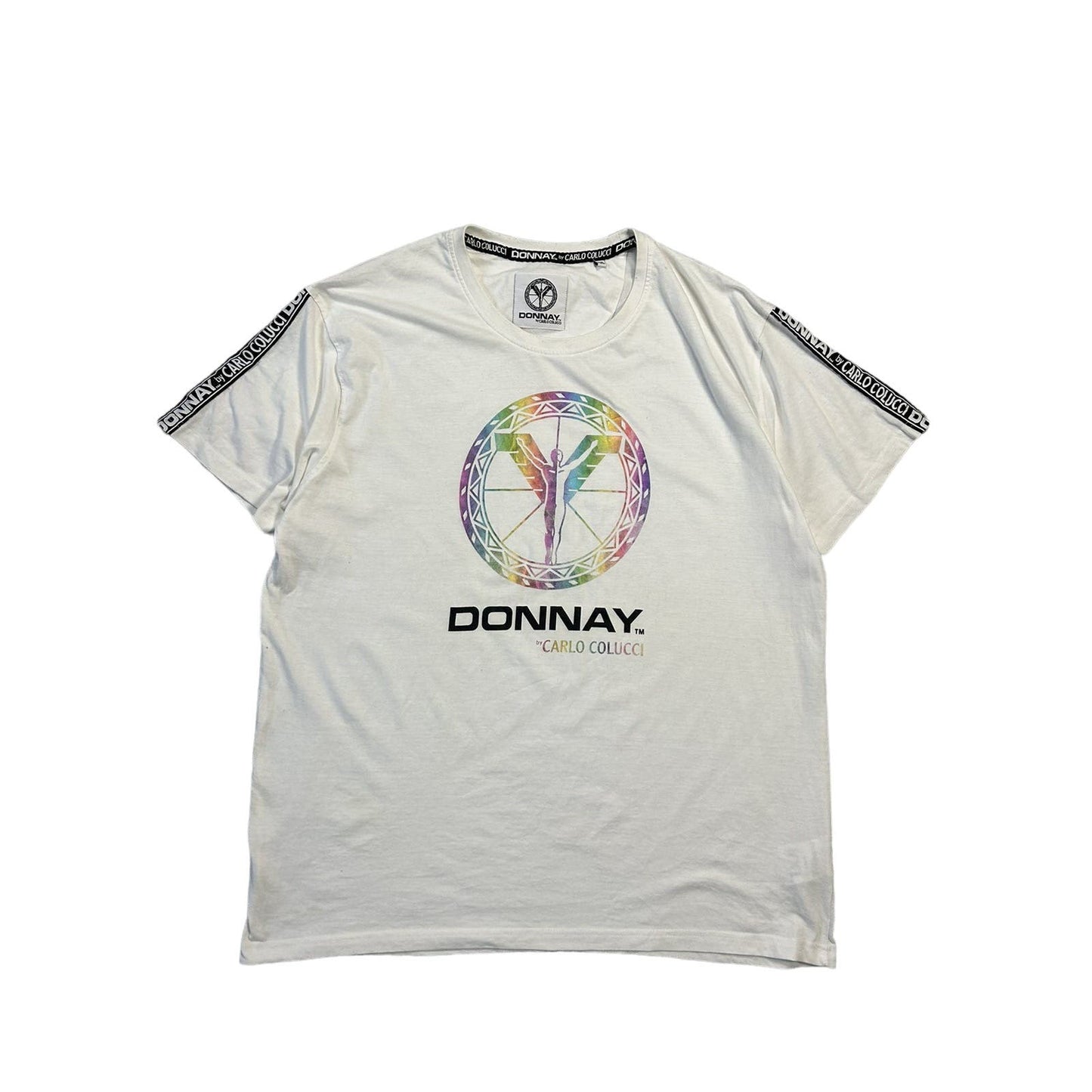 Carlo Colucci Donnay big logo T-shirt white multicolour