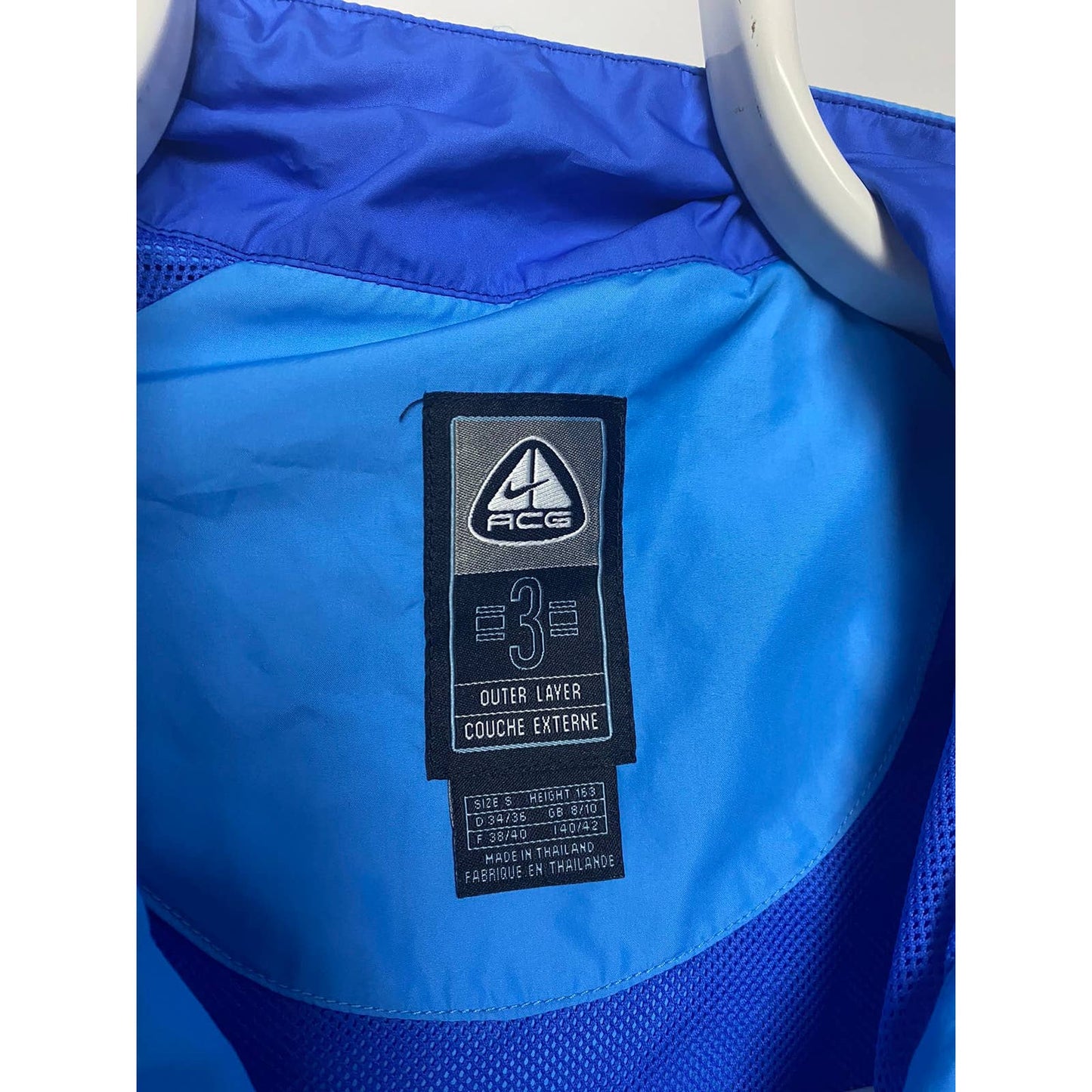 Nike ACG rain jacket vintage blue 2000s windbreaker