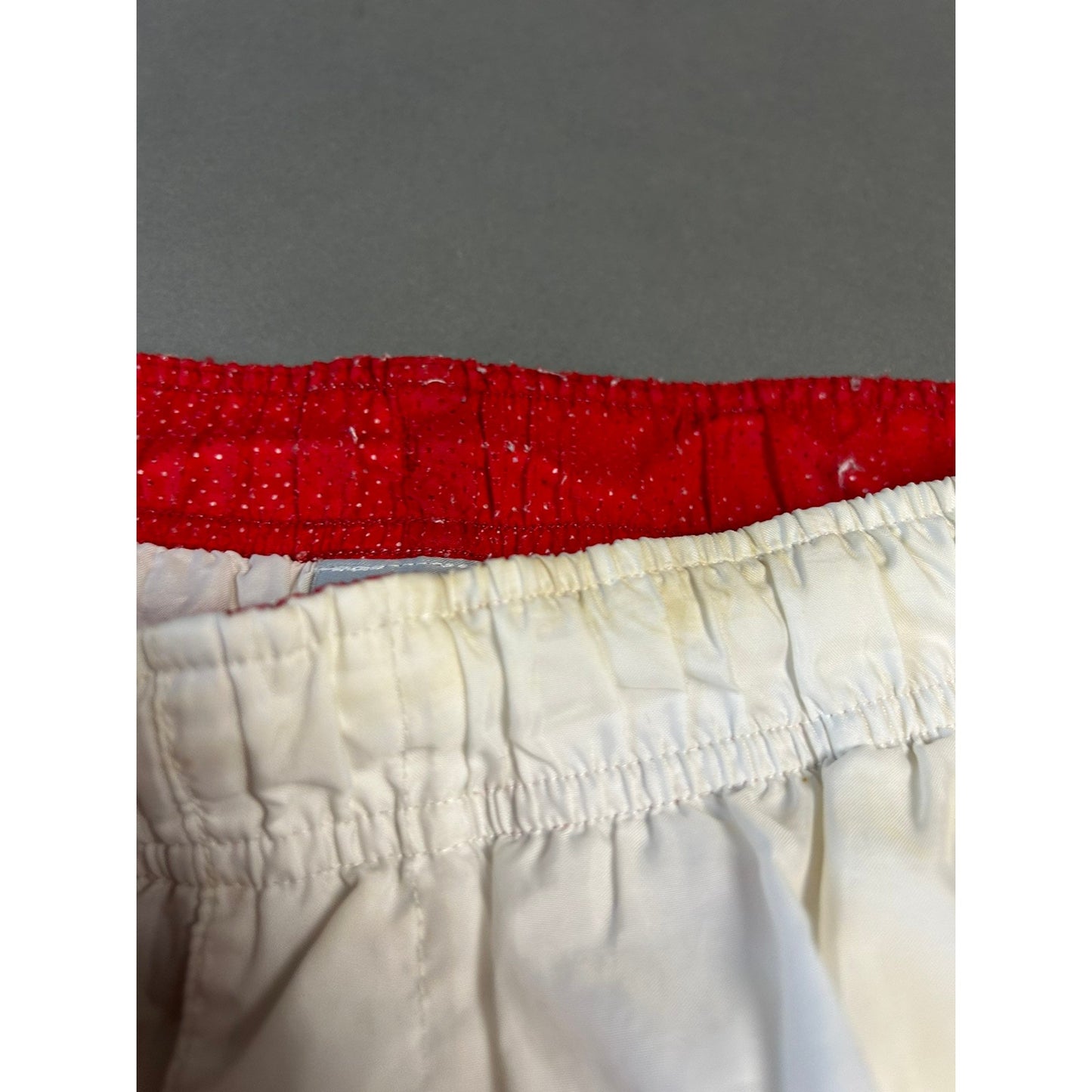 Nike vintage white red shorts hex logo 2000s