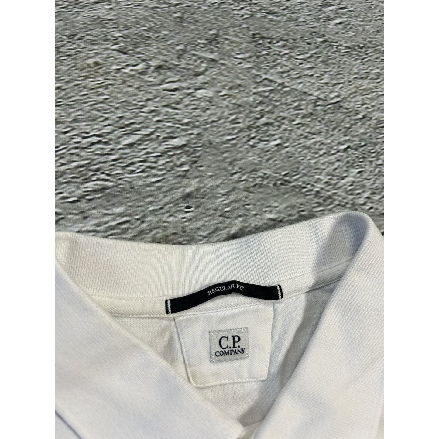 C.P Company polo T-shirt white small logo