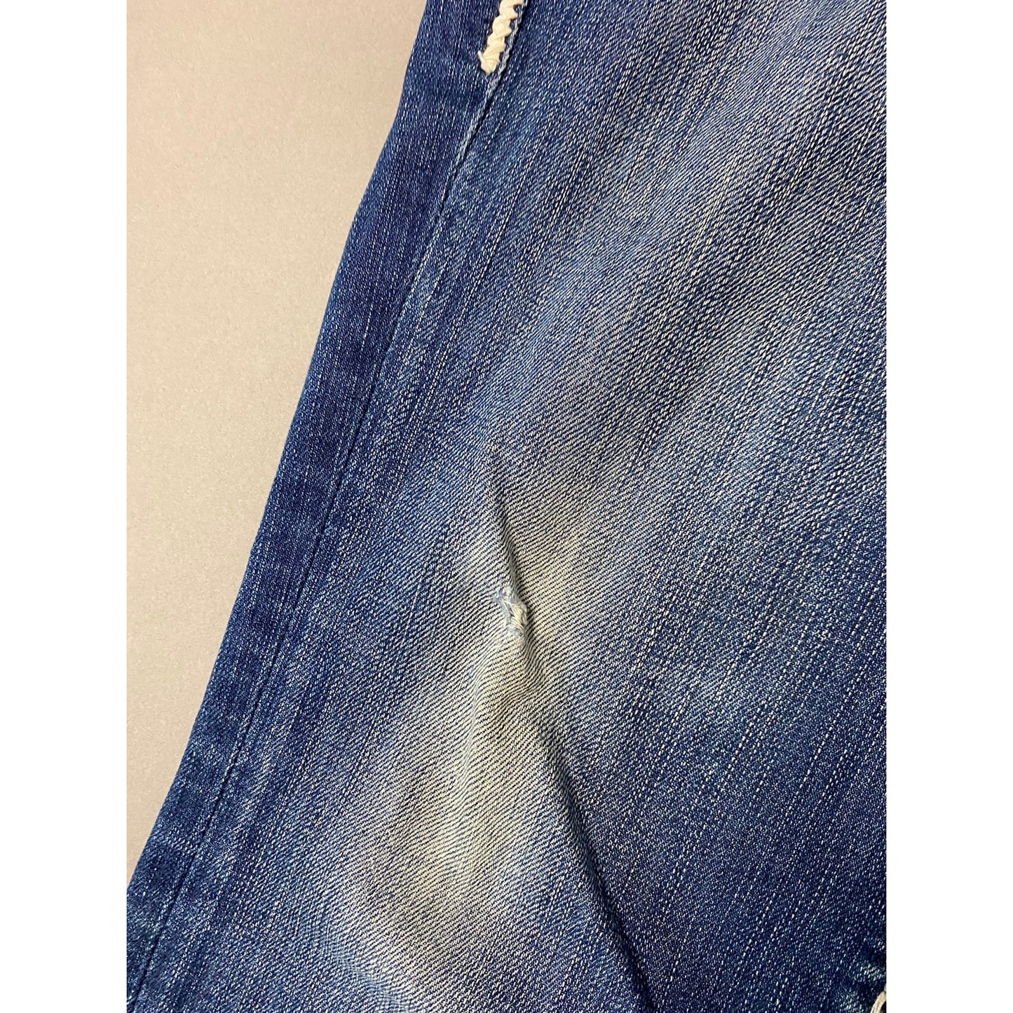 True Religion jeans vintage navy blue made in USA white stitching