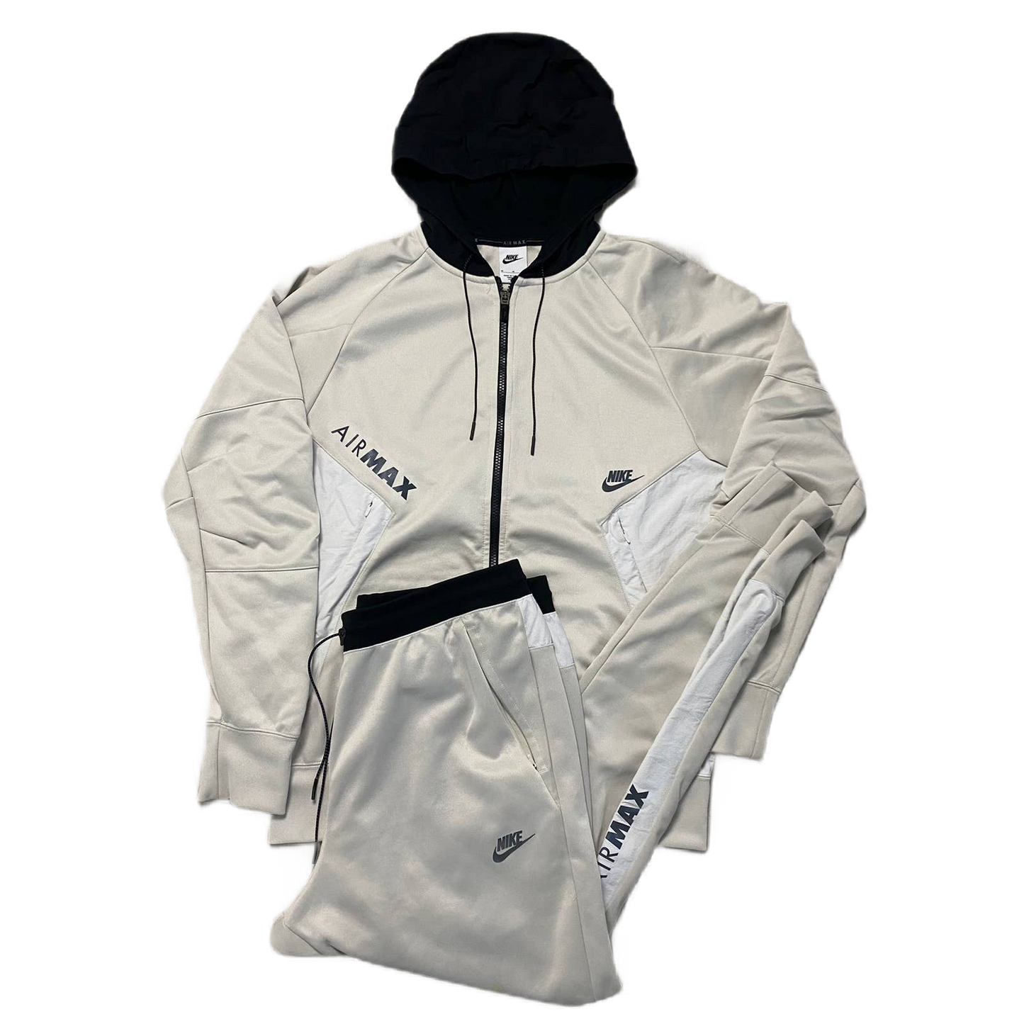 Nike Air Max vintage track suit cream beige tech fleece