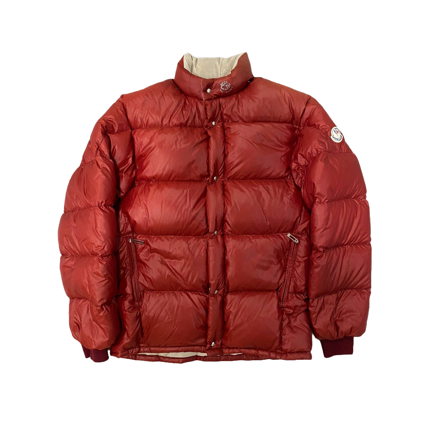 90s Moncler vintage red puffer jacket