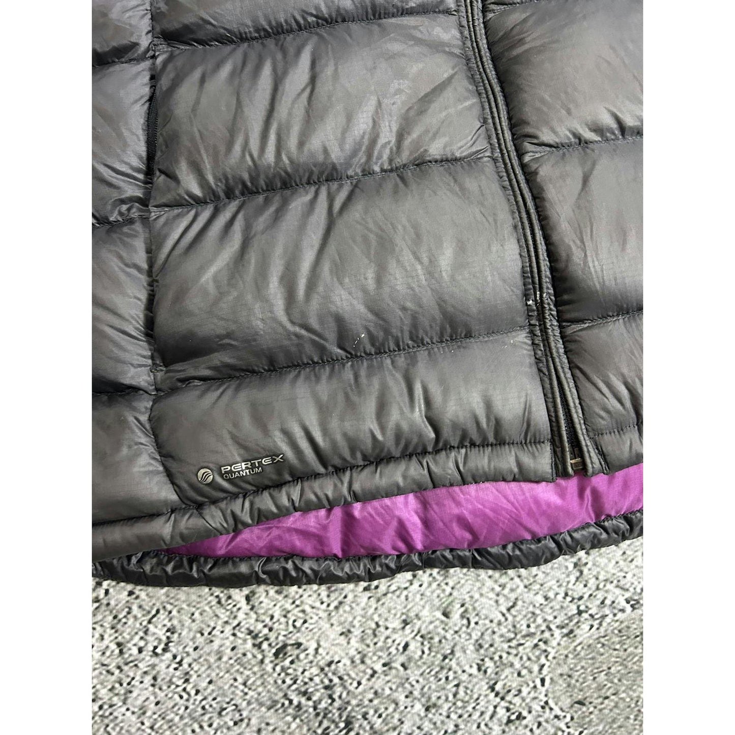 Rab puffer vest grey pink gorpcore Y2K down vintage pertex