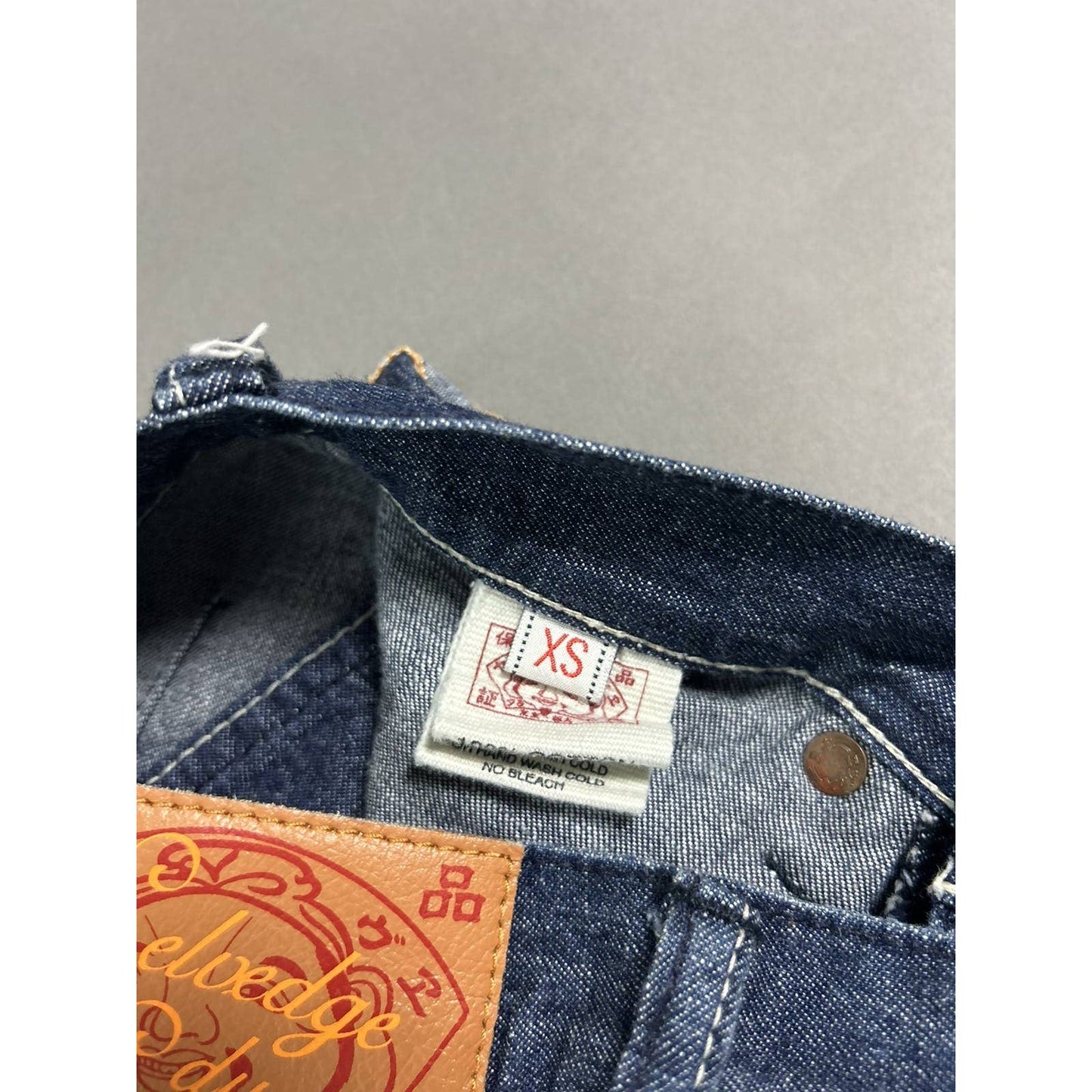 Evisu skirt selvedge du sportif vintage denim Y2K flower