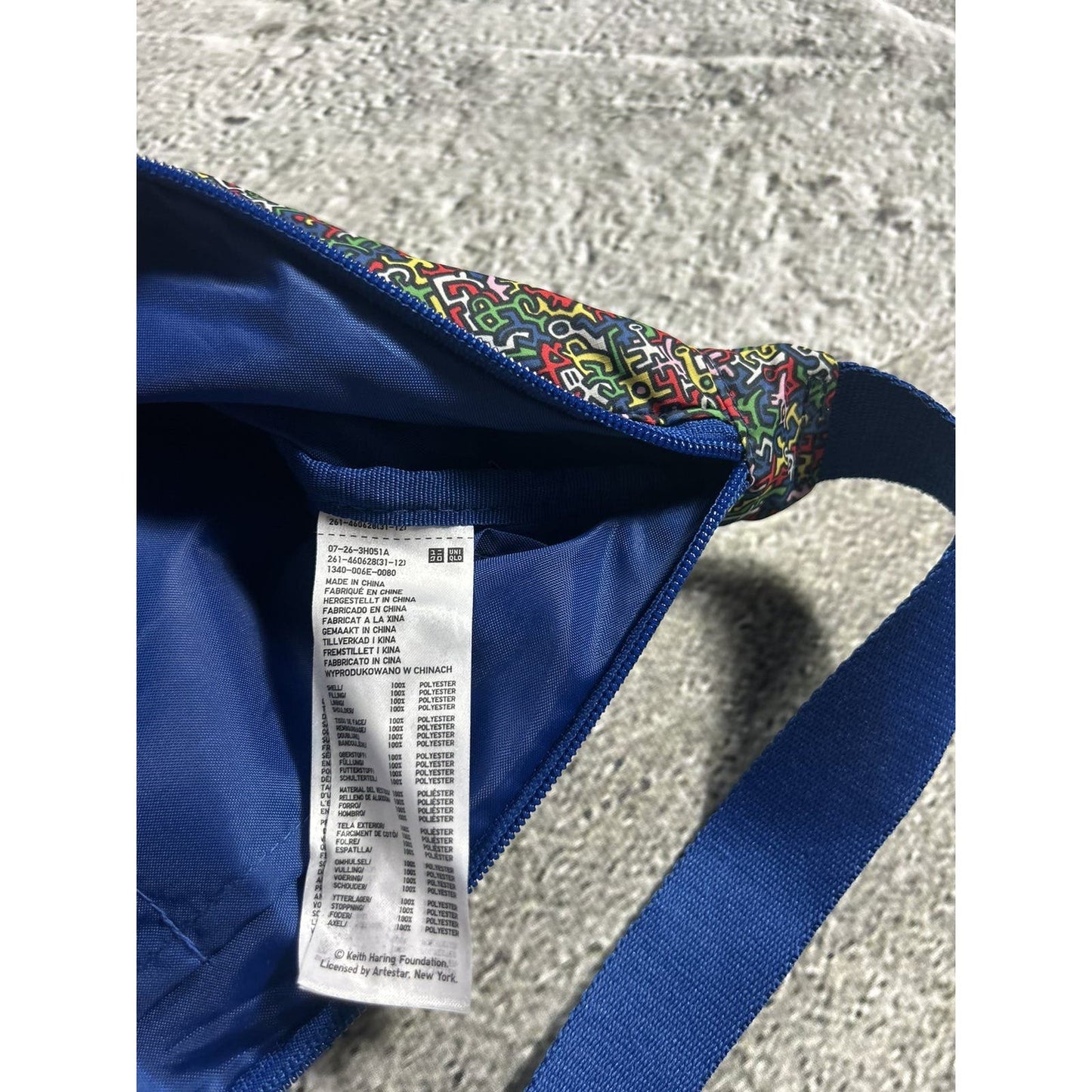 Keith Haring Uniqlo bum bag multicolor