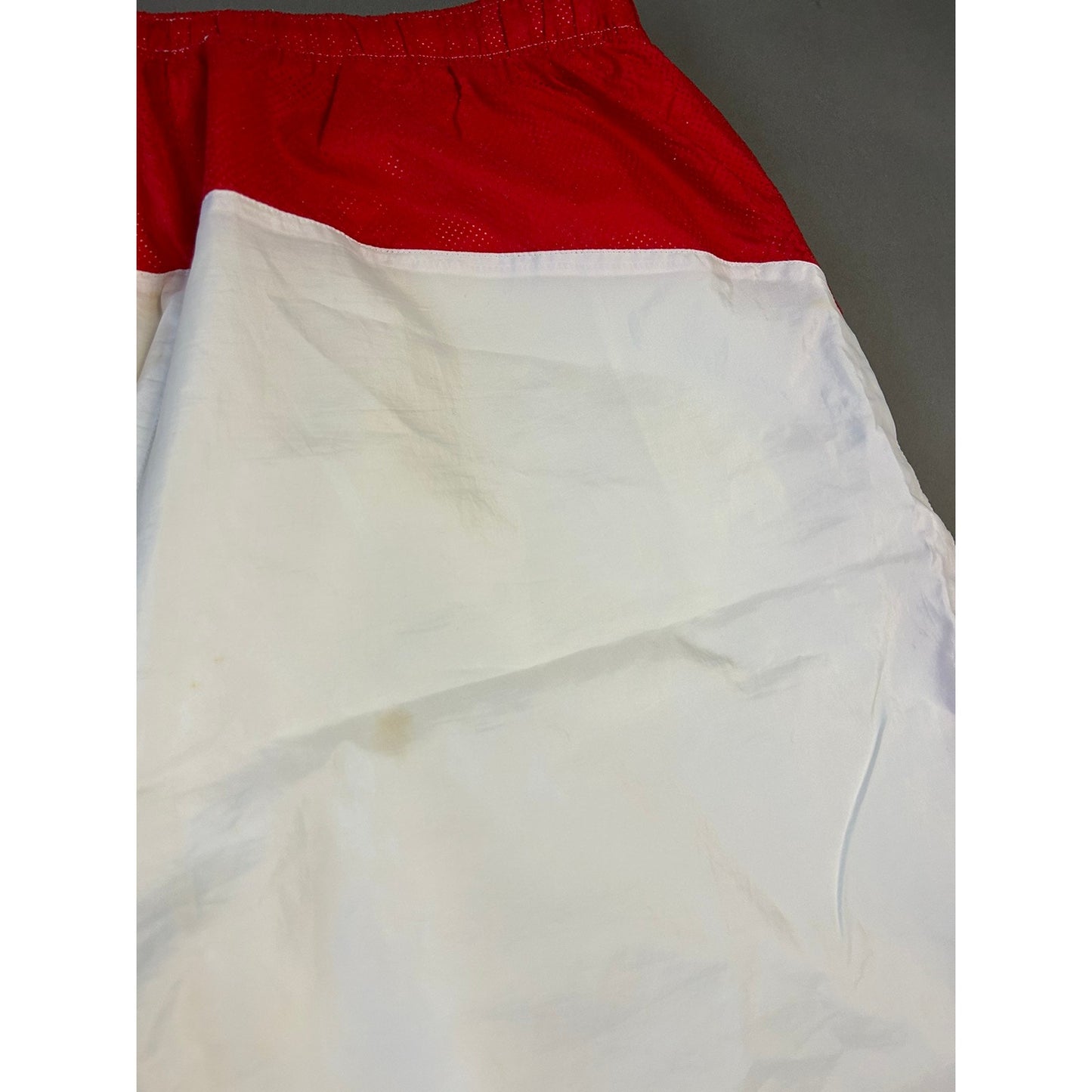 Nike vintage white red shorts hex logo 2000s