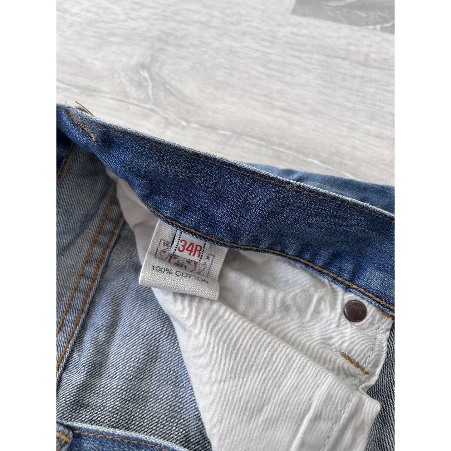 Evisu jeans vintage navy white seagulls Genes Japan