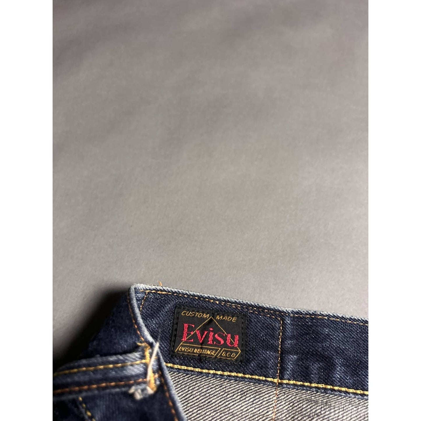 Evisu multipocket jeans multicolor vintage selvedge denim