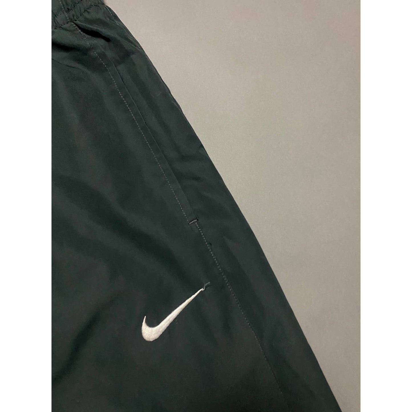 Nike vintage black nylon track pants parachute small swoosh 2000s