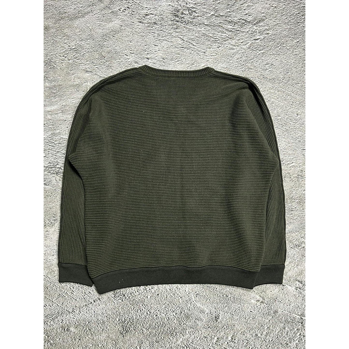 Carlo Colucci vintage sweater khaki knit style