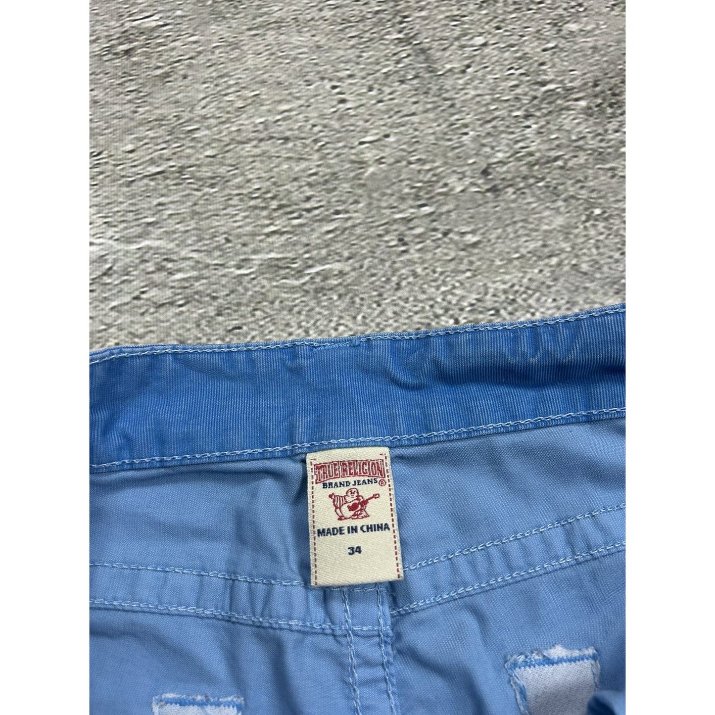 True Religion vintage blue cords corduroy pants Y2K