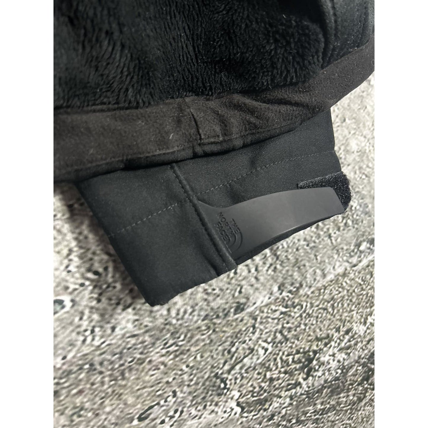 The North Face softshell jacket black vintage gorpcore