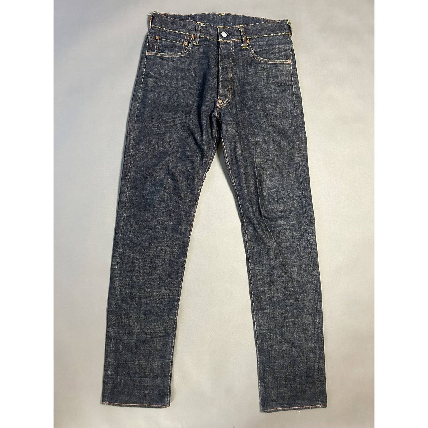 Evisu Japan vintage selvedge daicock jeans yellow big logo