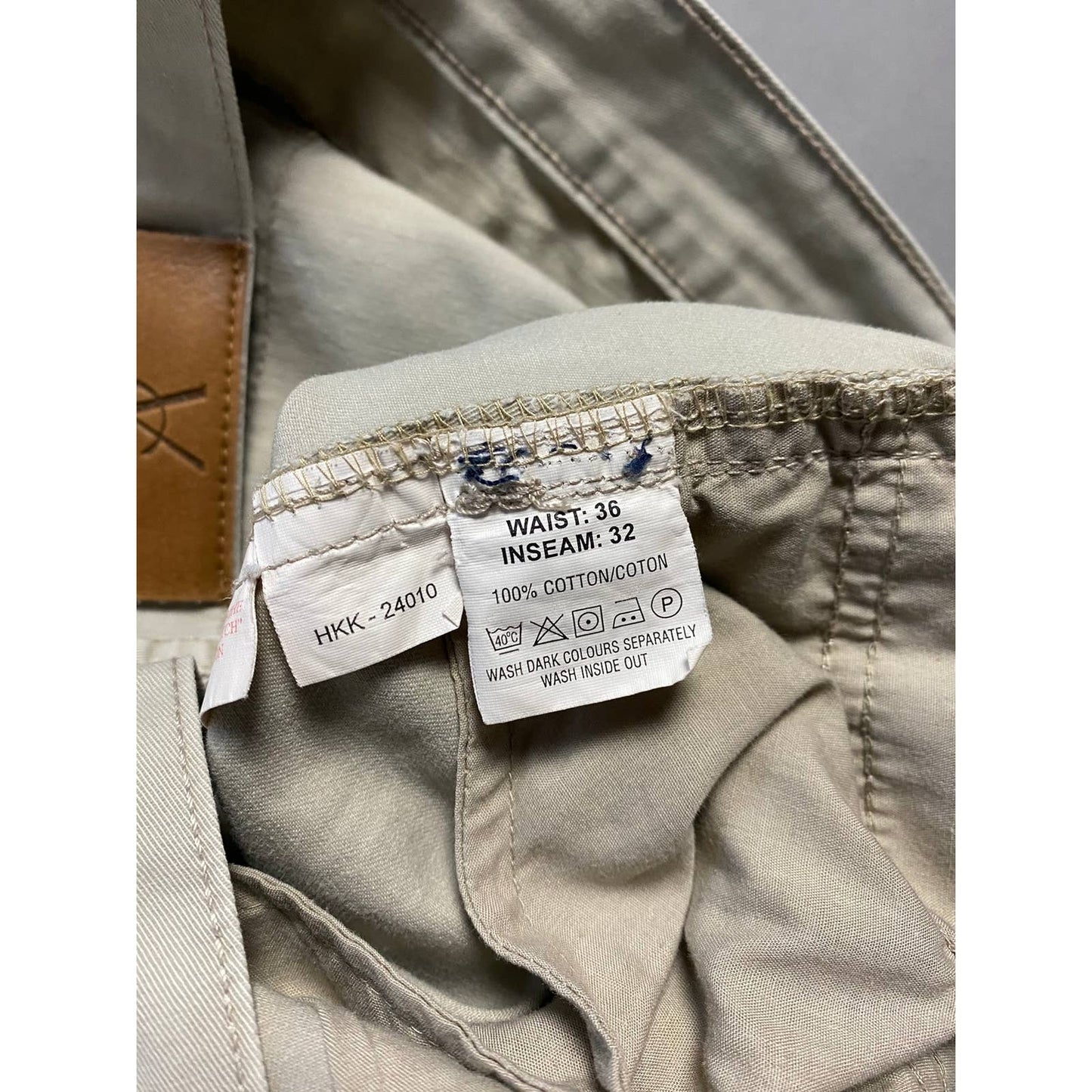 Yves Saint Laurent vintage beige YSL big chino pants
