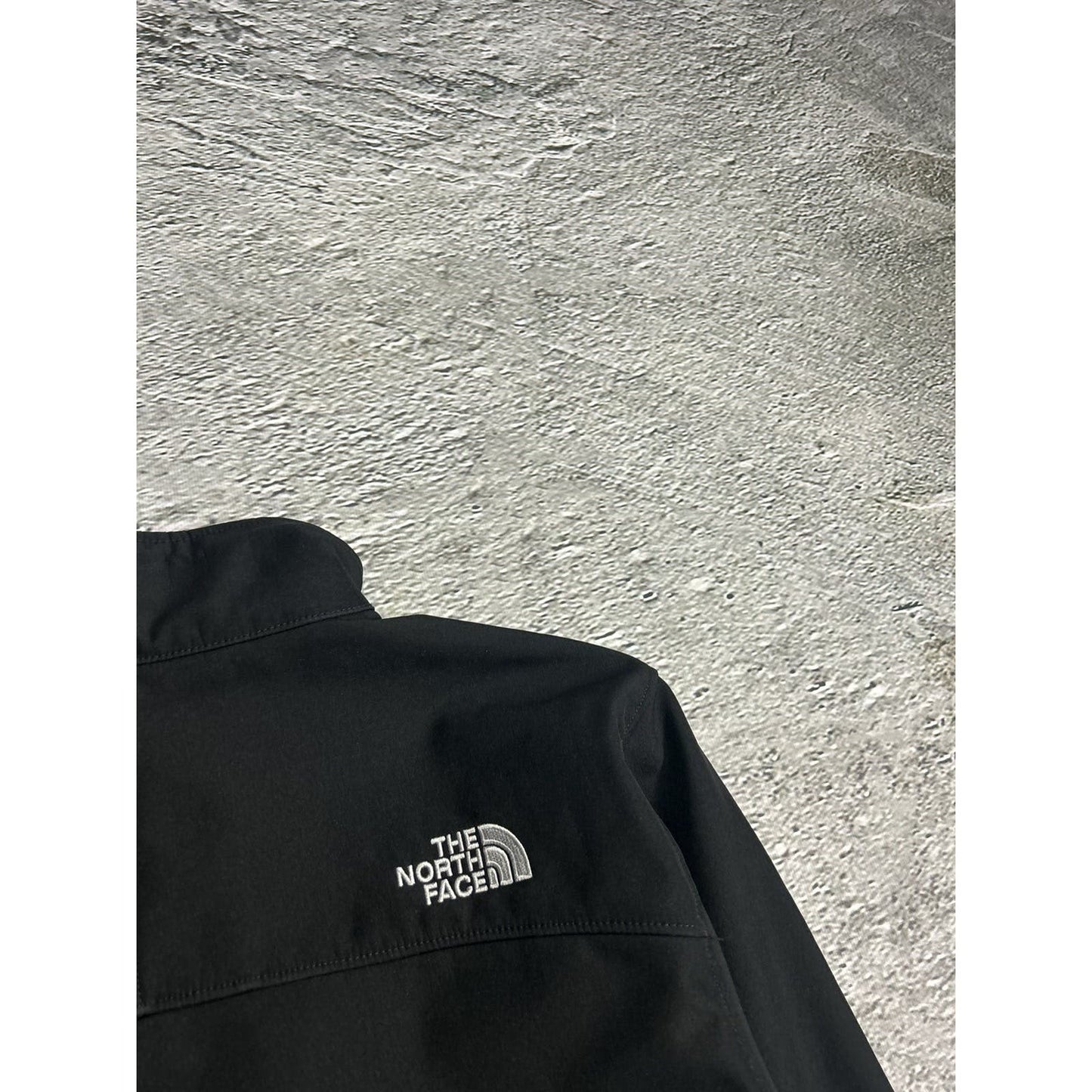 The North Face softshell jacket black vintage gorpcore