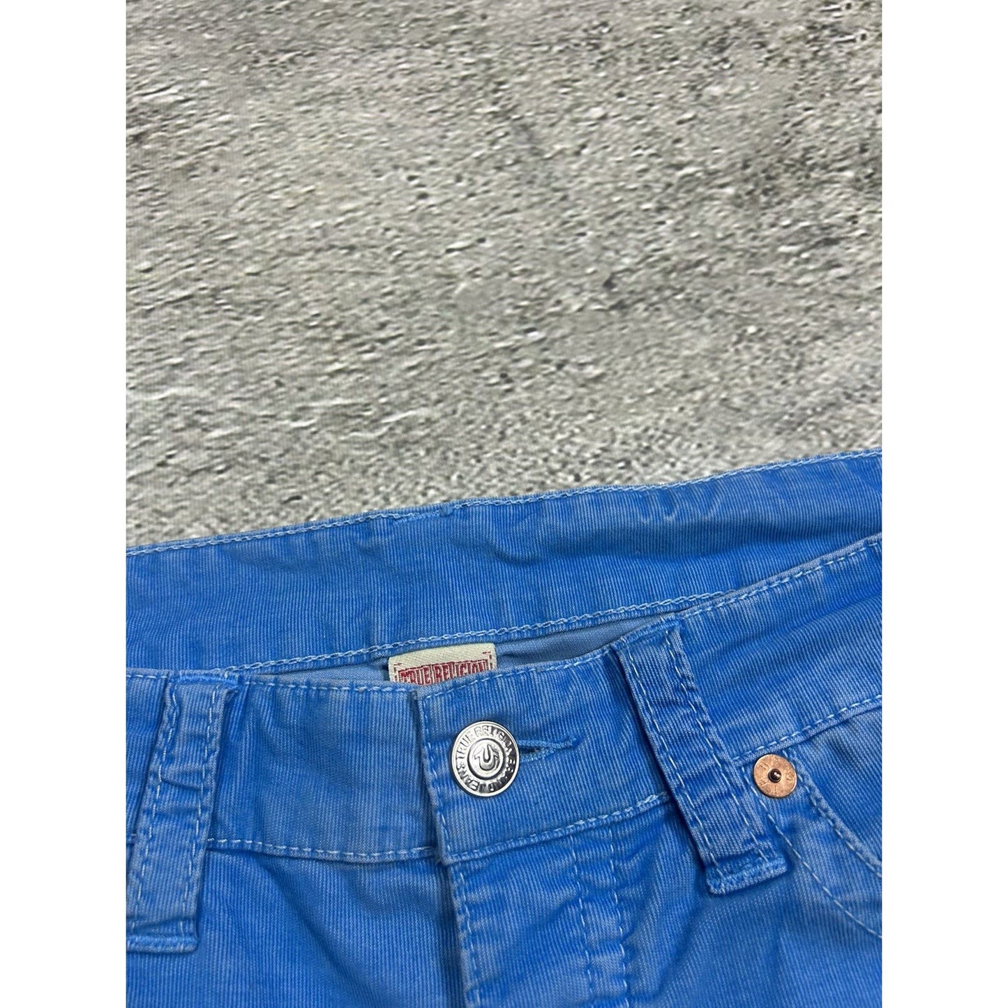True Religion vintage blue cords corduroy pants Y2K