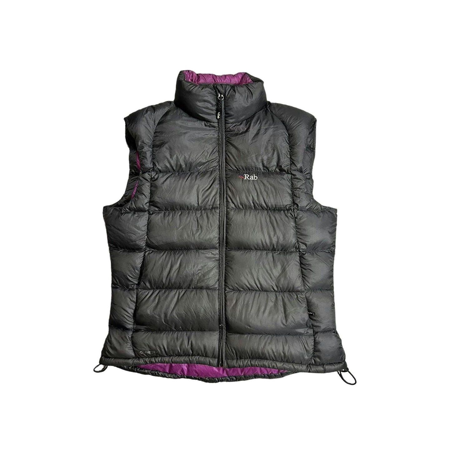 Rab puffer vest grey pink gorpcore Y2K down vintage pertex