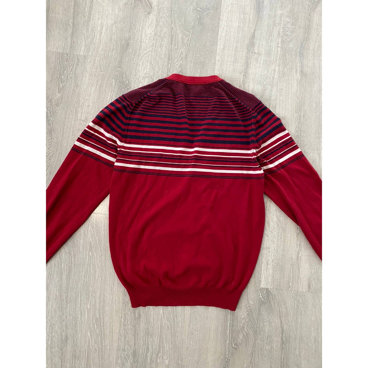 Love Moschino cardigan red stripes vintage sweater