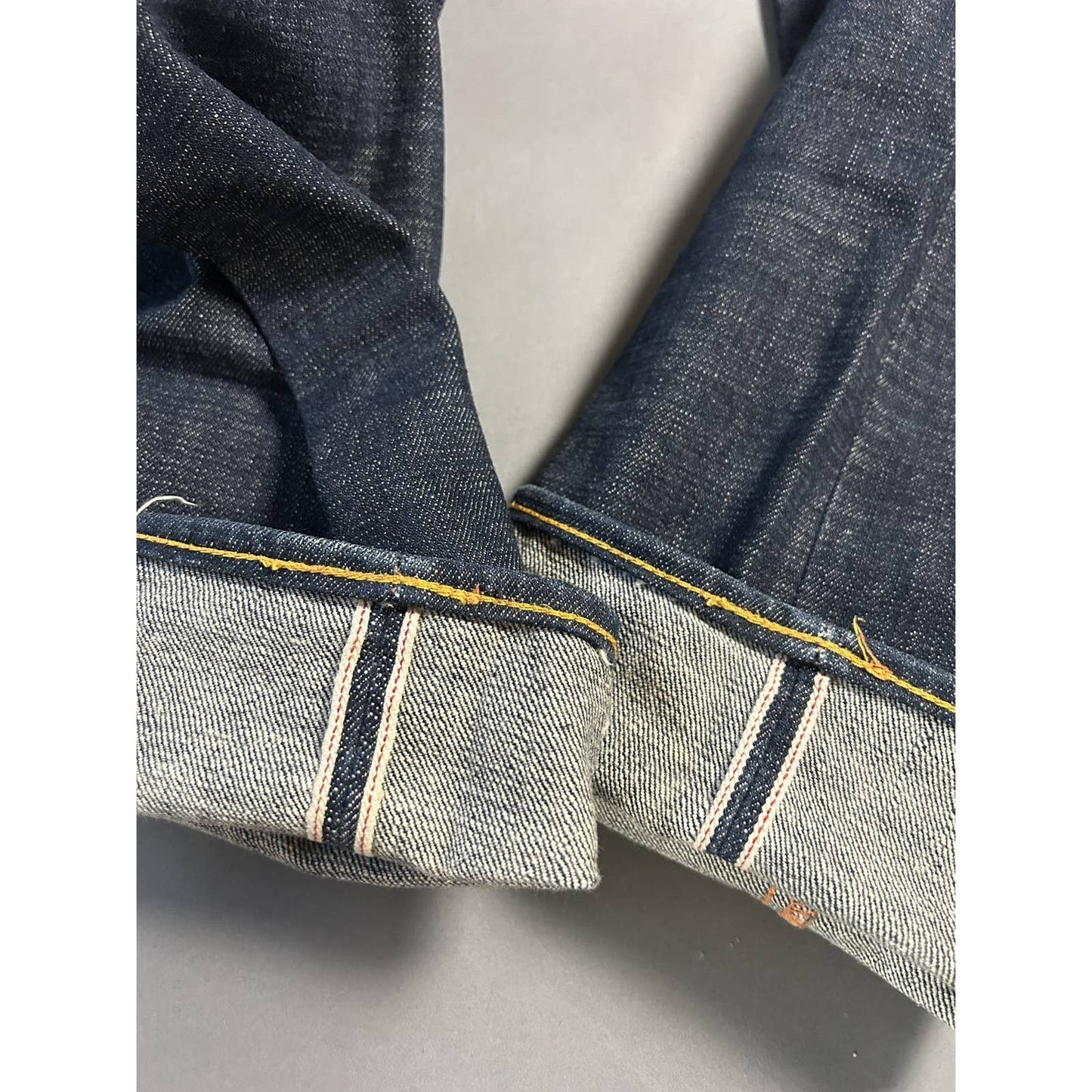 Evisu Japan vintage selvedge daicock jeans yellow big logo