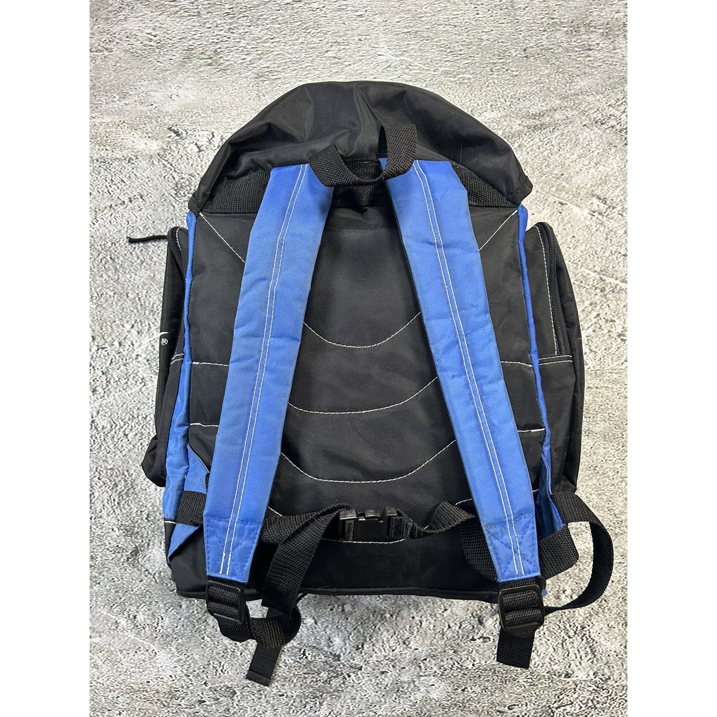 Reebok vintage backpack 90s bag black blue big logo