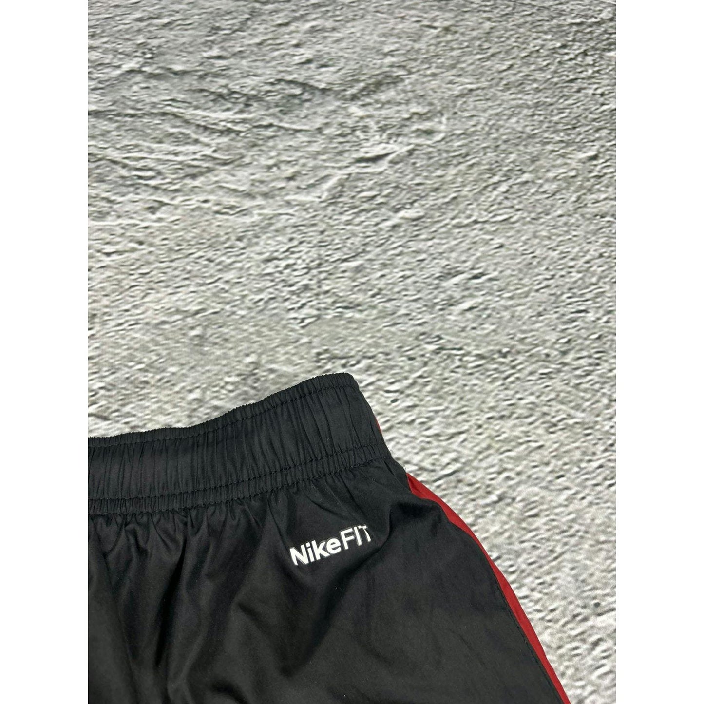 Nike track suit vintage red black nylon pants jacket Y2K