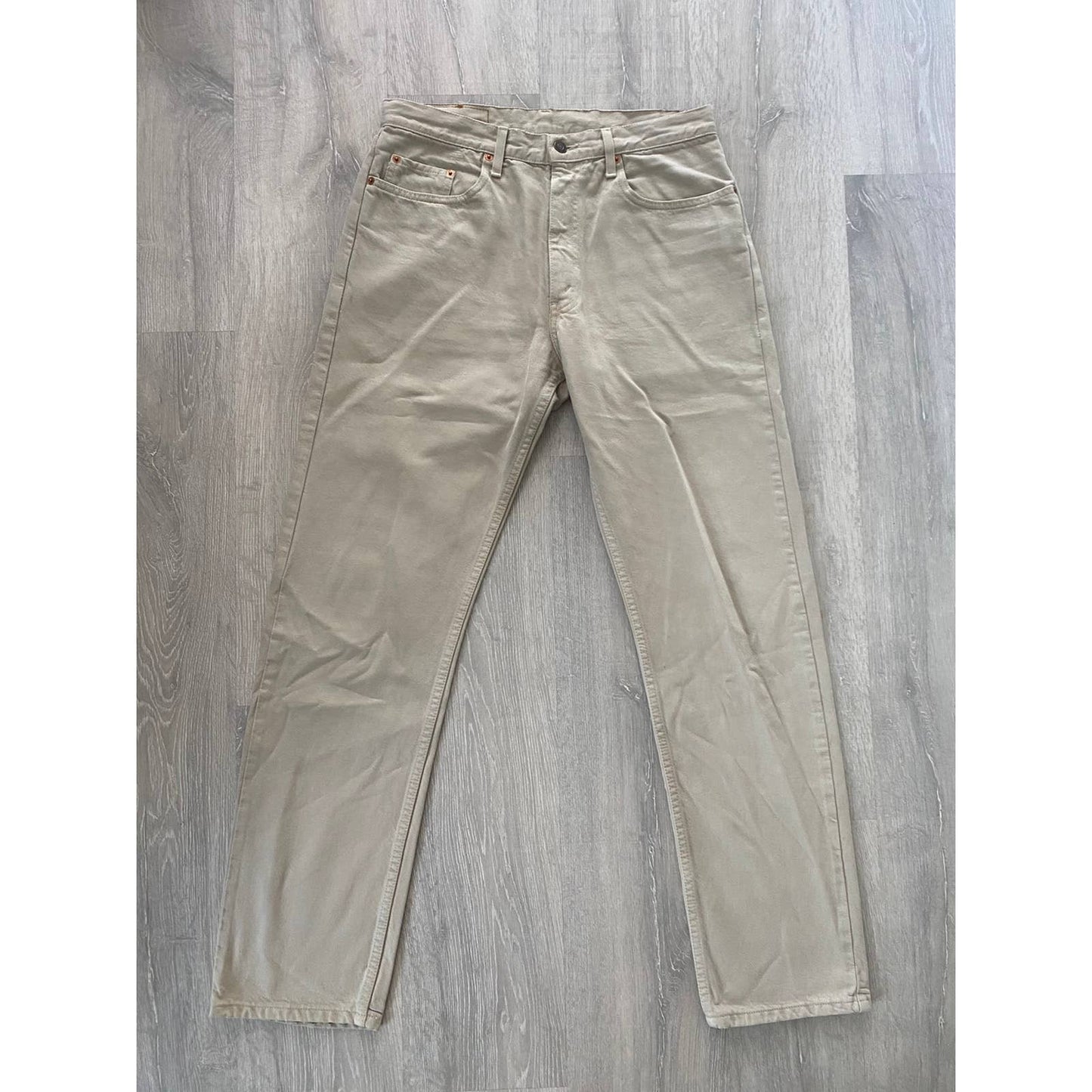 90s Levis 615 02 vintage Orange tab beige jeans denim pants