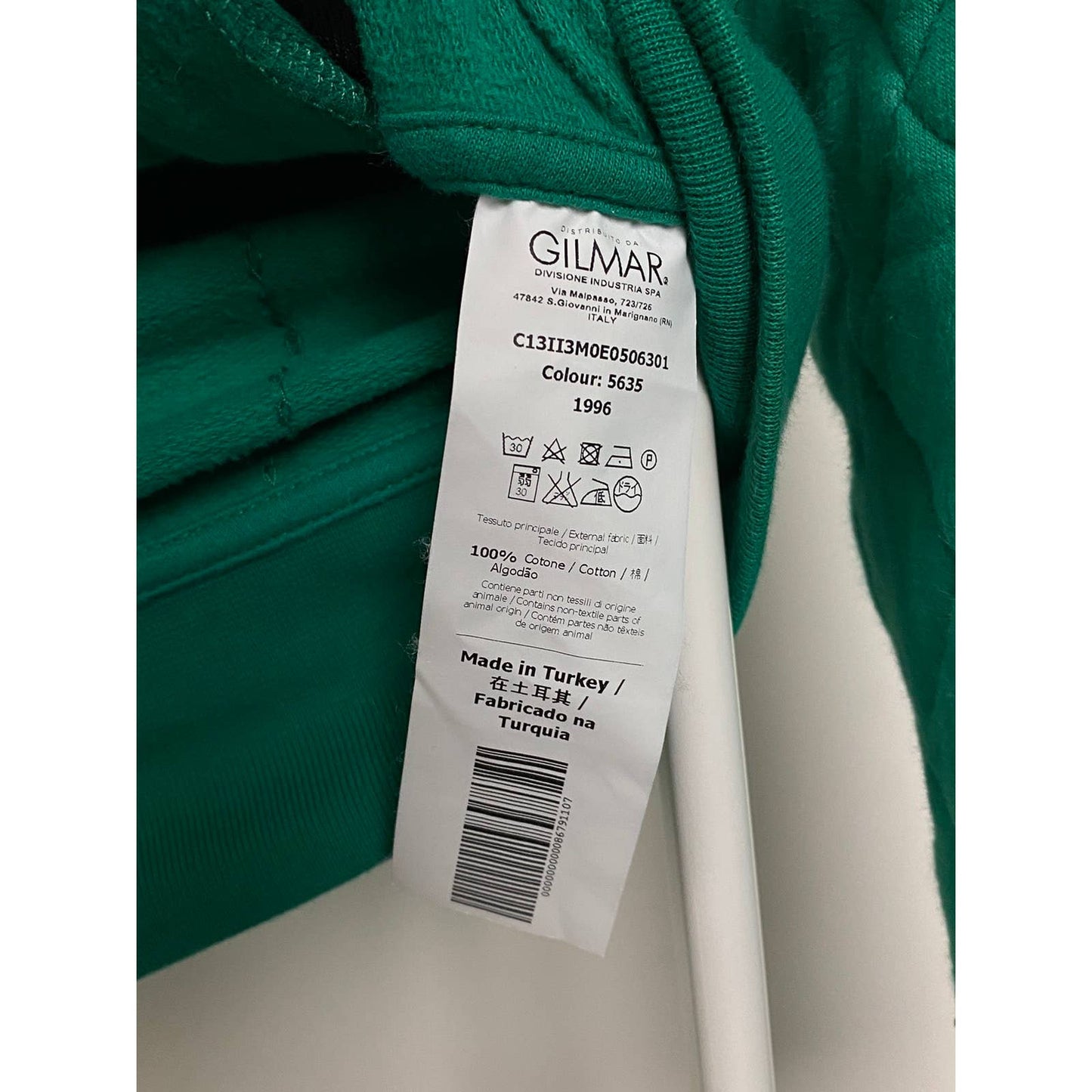 Iceberg vintage green zip hoodie small logo