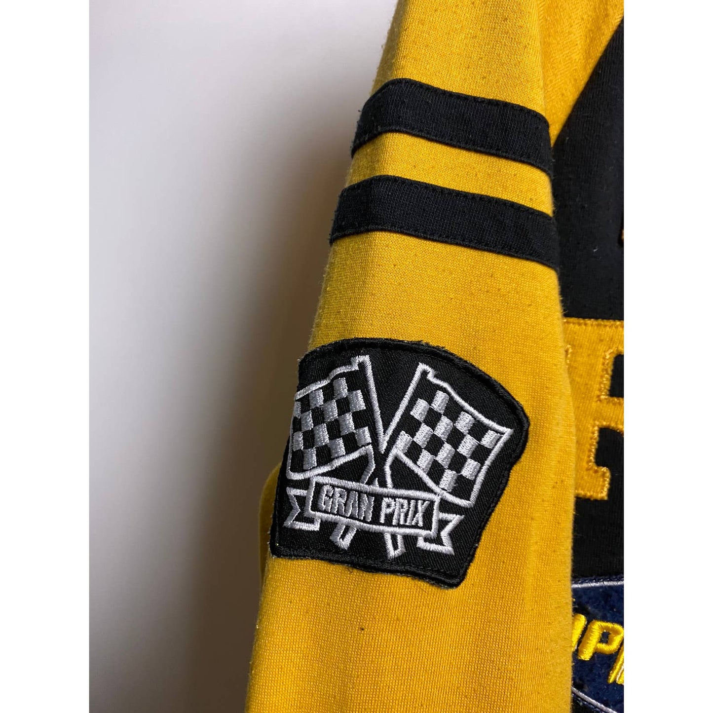 Rockers vintage Racing yellow zip sweatshirt blue one
