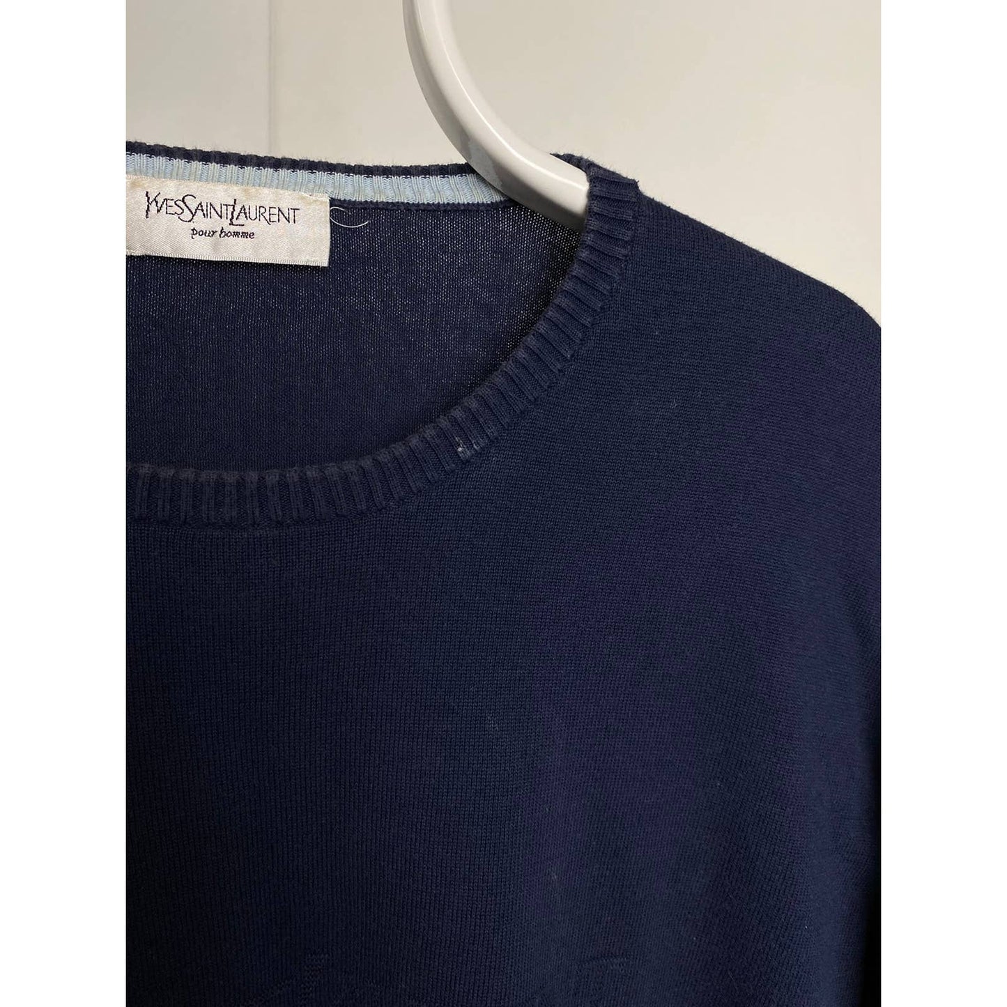 Yves Saint Laurent Vintage spell out sweater YSL knit