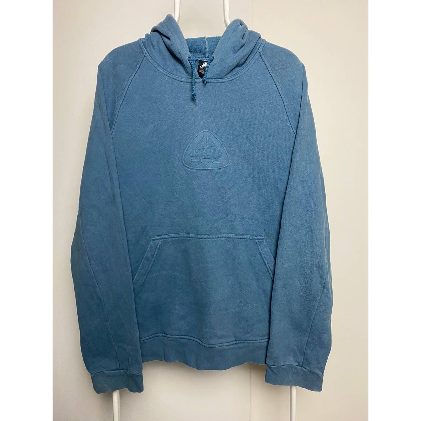 Nike ACG vintage blue hoodie big central logo
