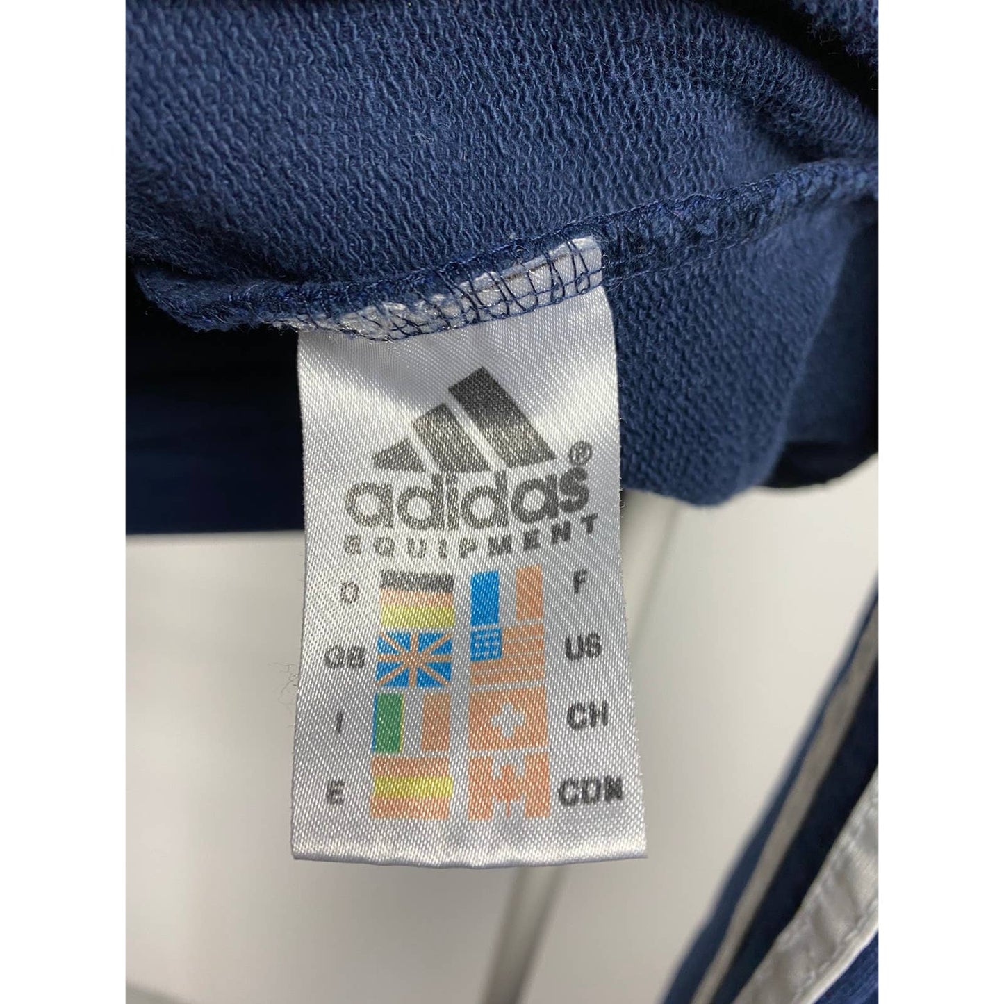Adidas Equipment vintage center logo sweatshirt EQT navy 90s