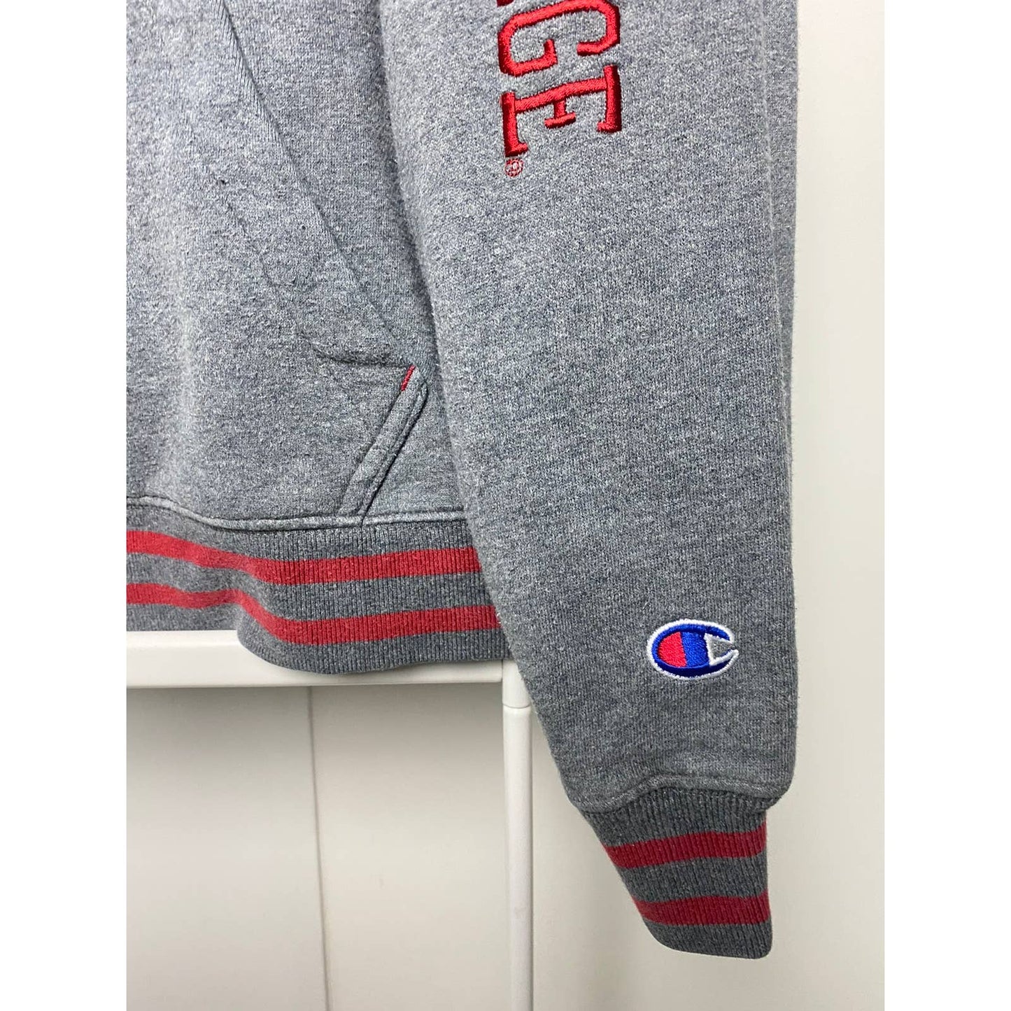 Boston Collage vintage champion hoodie big logo sweatshirt