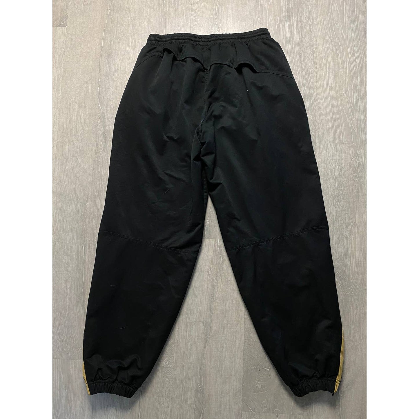 Nike vintage black track pants No logo 2000s gold