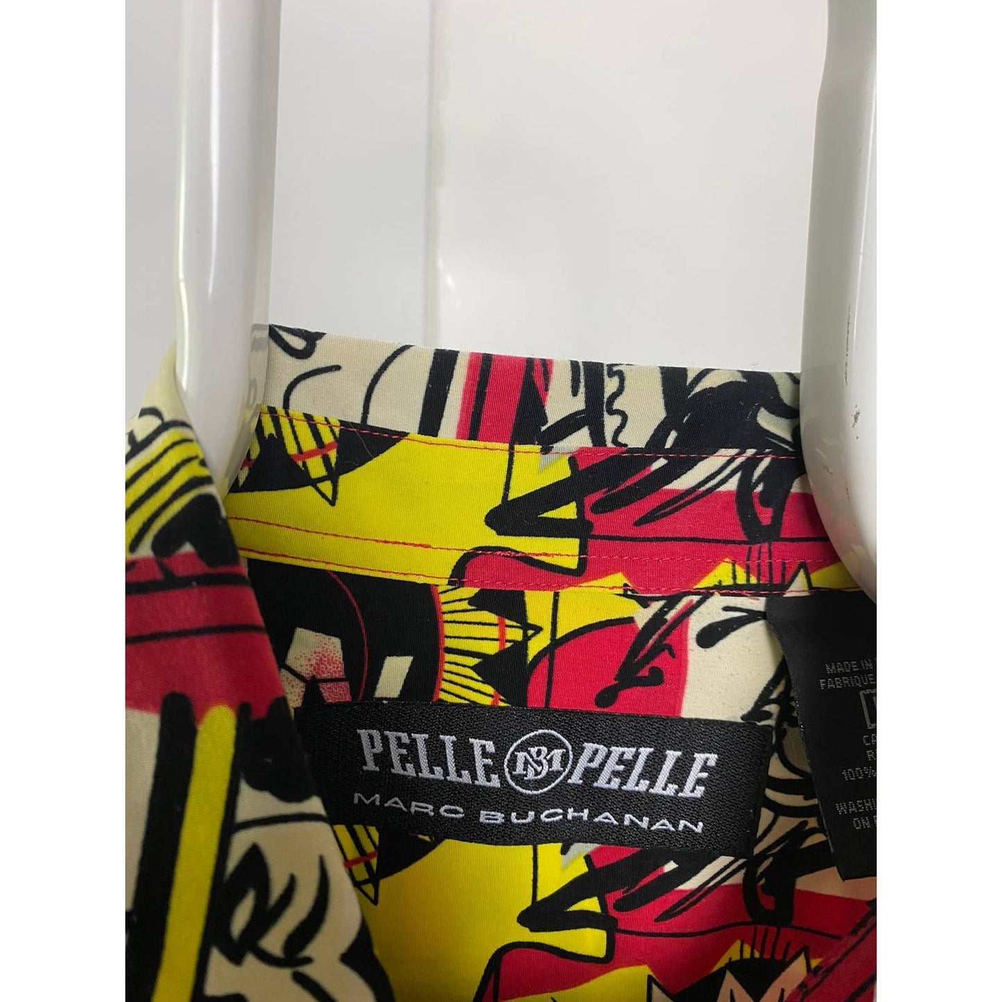 90s Pelle Pelle vintage full print comic shirt button up