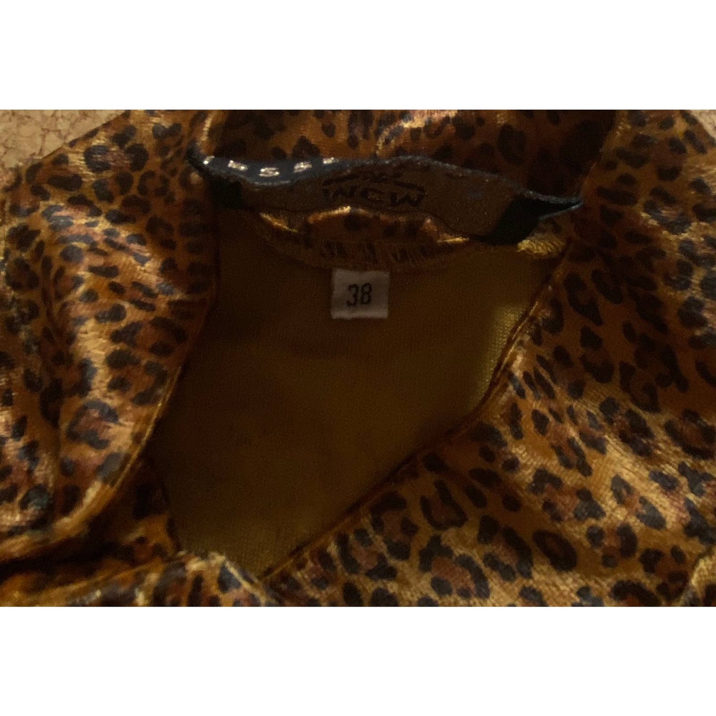 MCM Essentials cheetah leopard turtleneck vintage