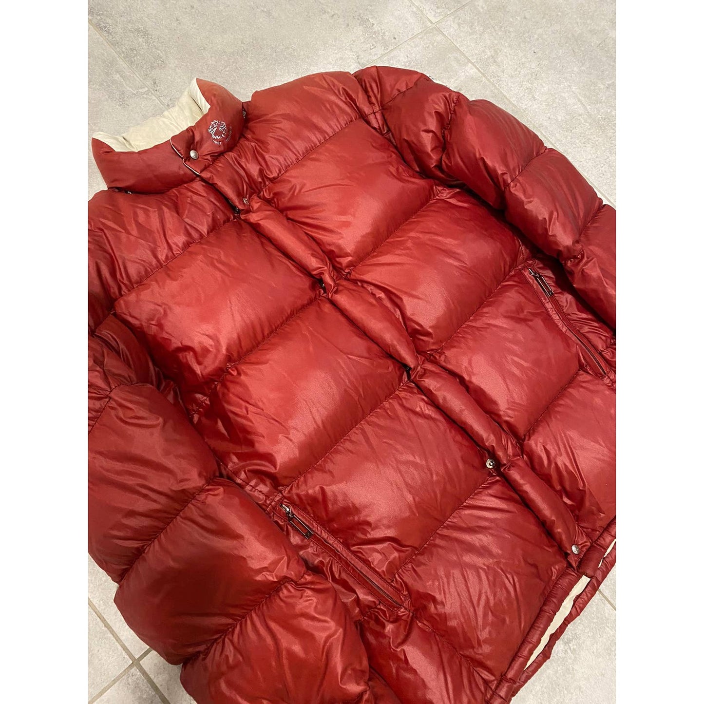 90s Moncler vintage red puffer jacket