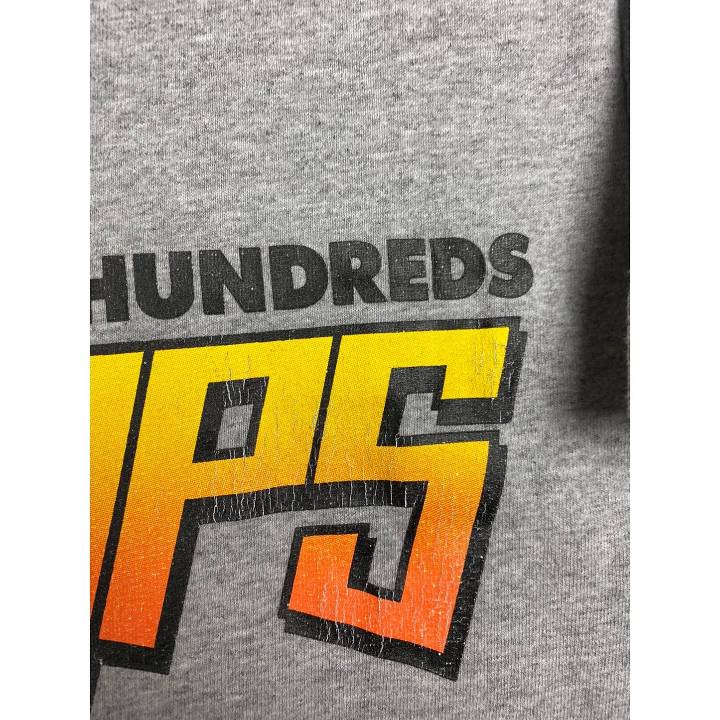Hookups x The Hundreds spell out T-shirt grey skate