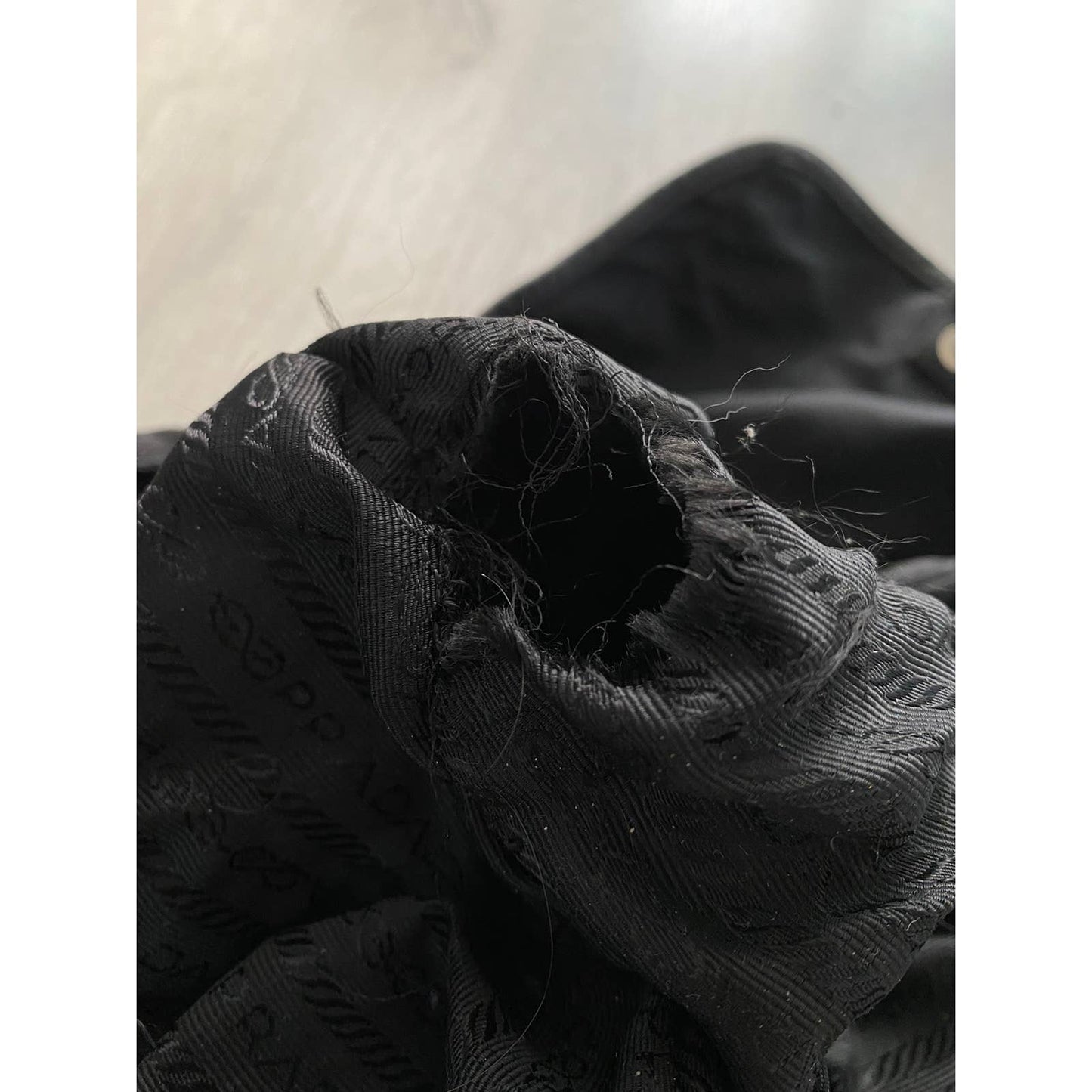 Vintage Prada Black Nylon Vela Backpack