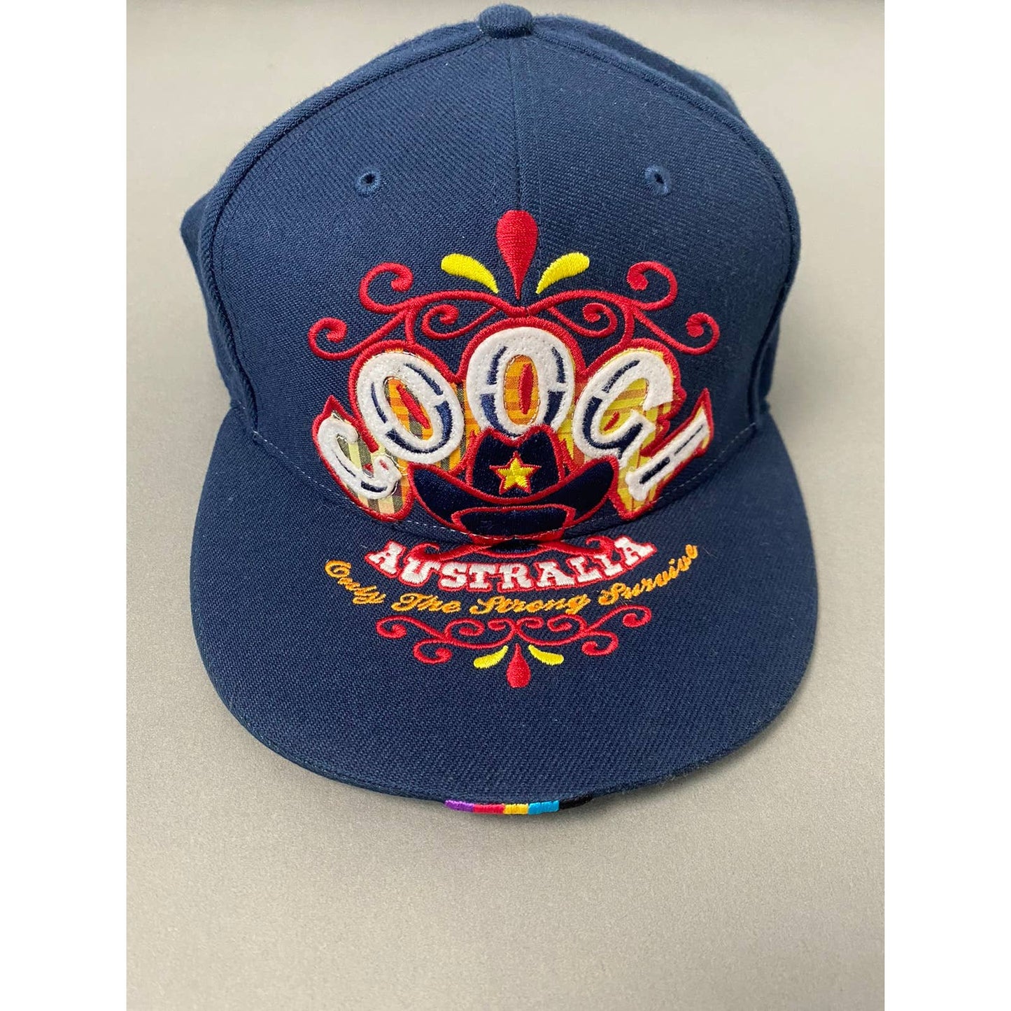 Coogi vintage navy cap snap back big logo trucker hat