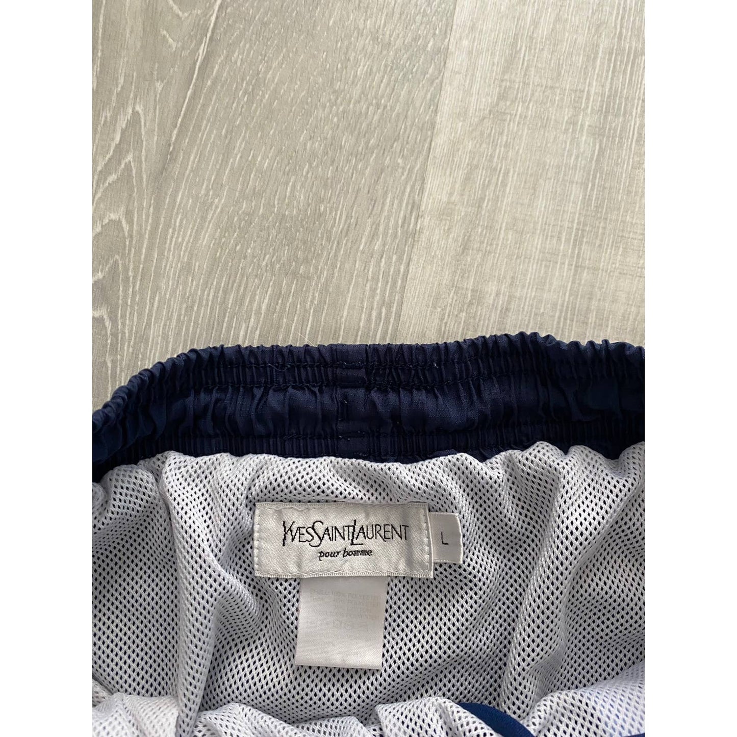 90s Yves Saint Laurent vintage navy shorts YSL