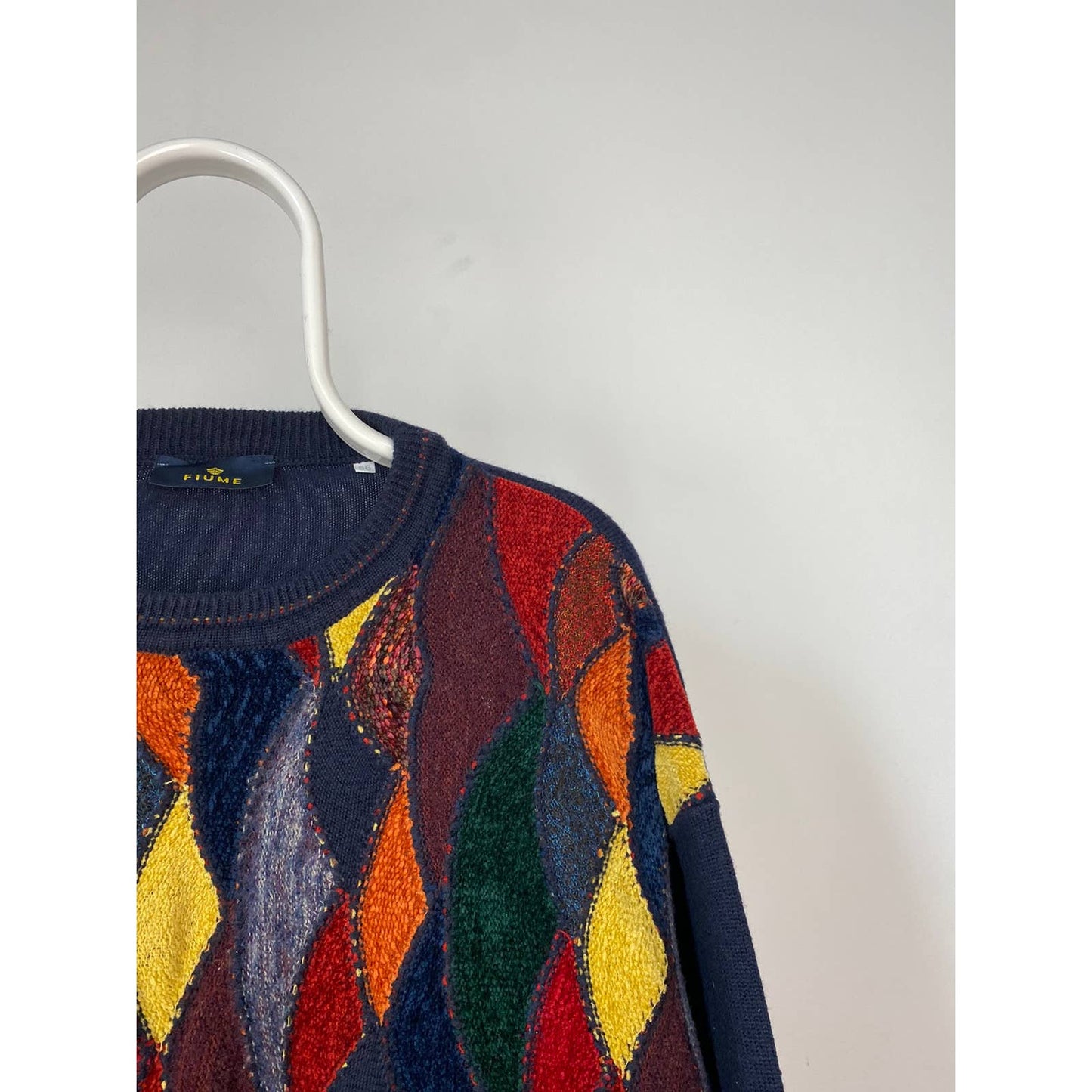 Fiume Vintage Coogi style sweater cable knit sweater