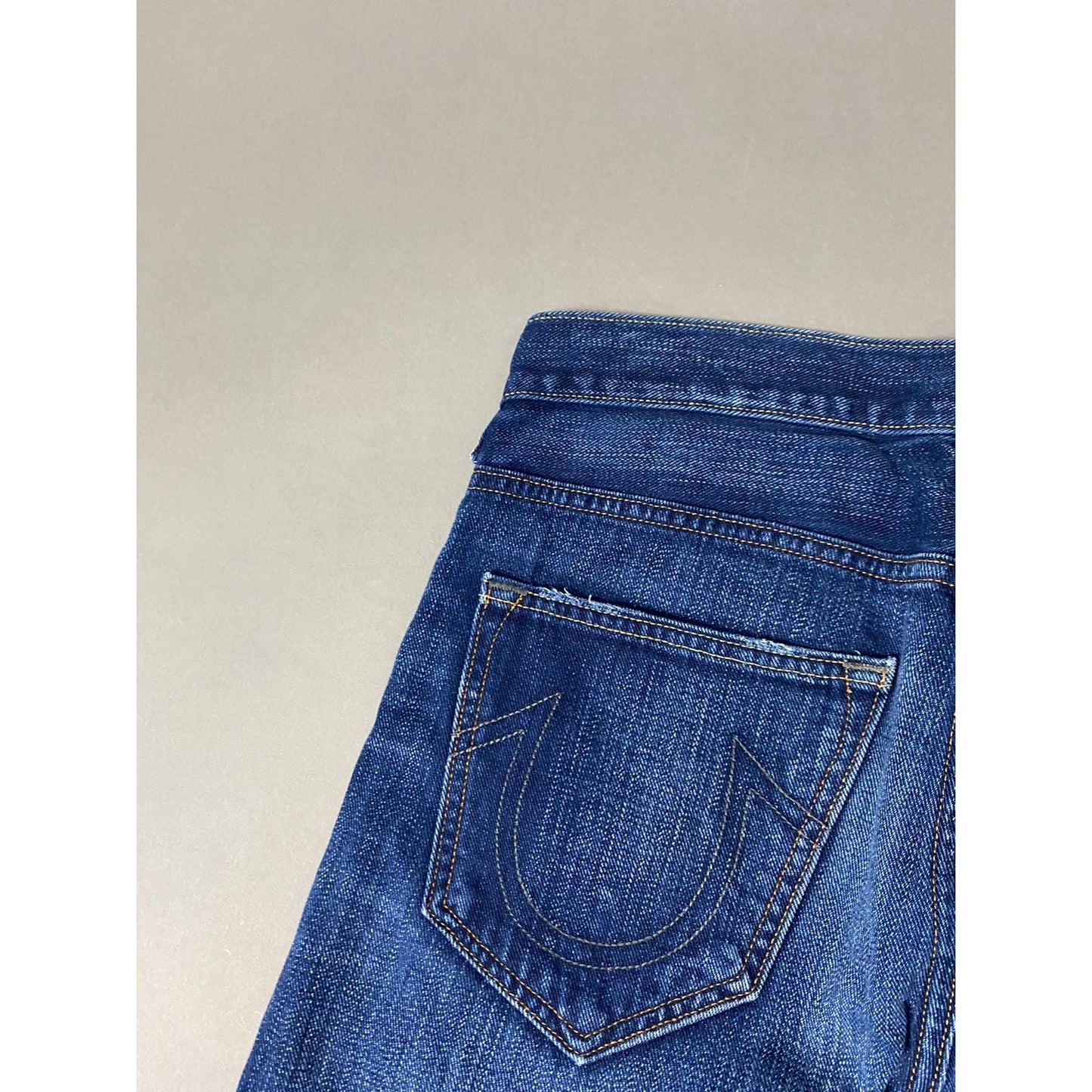 True Religion vintage selvedge jeans navy denim pants