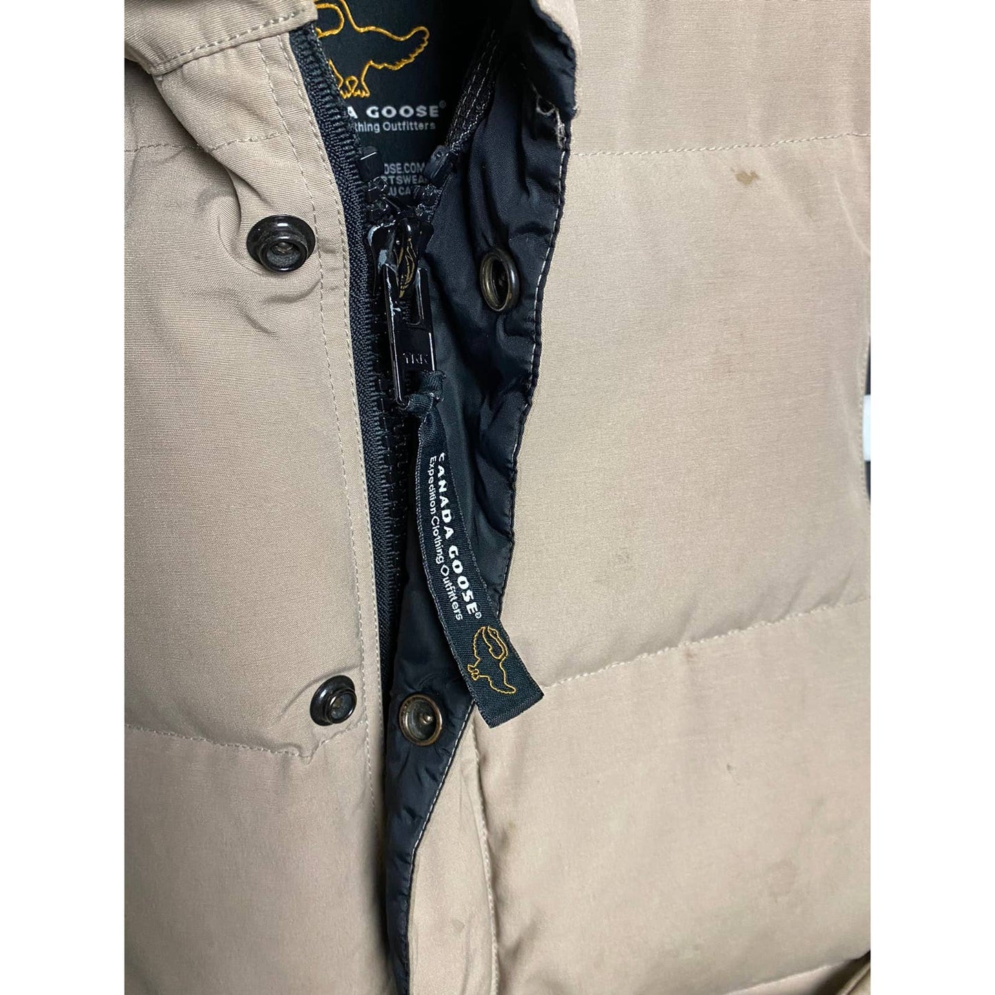 Canada Goose vintage beige puffer vest