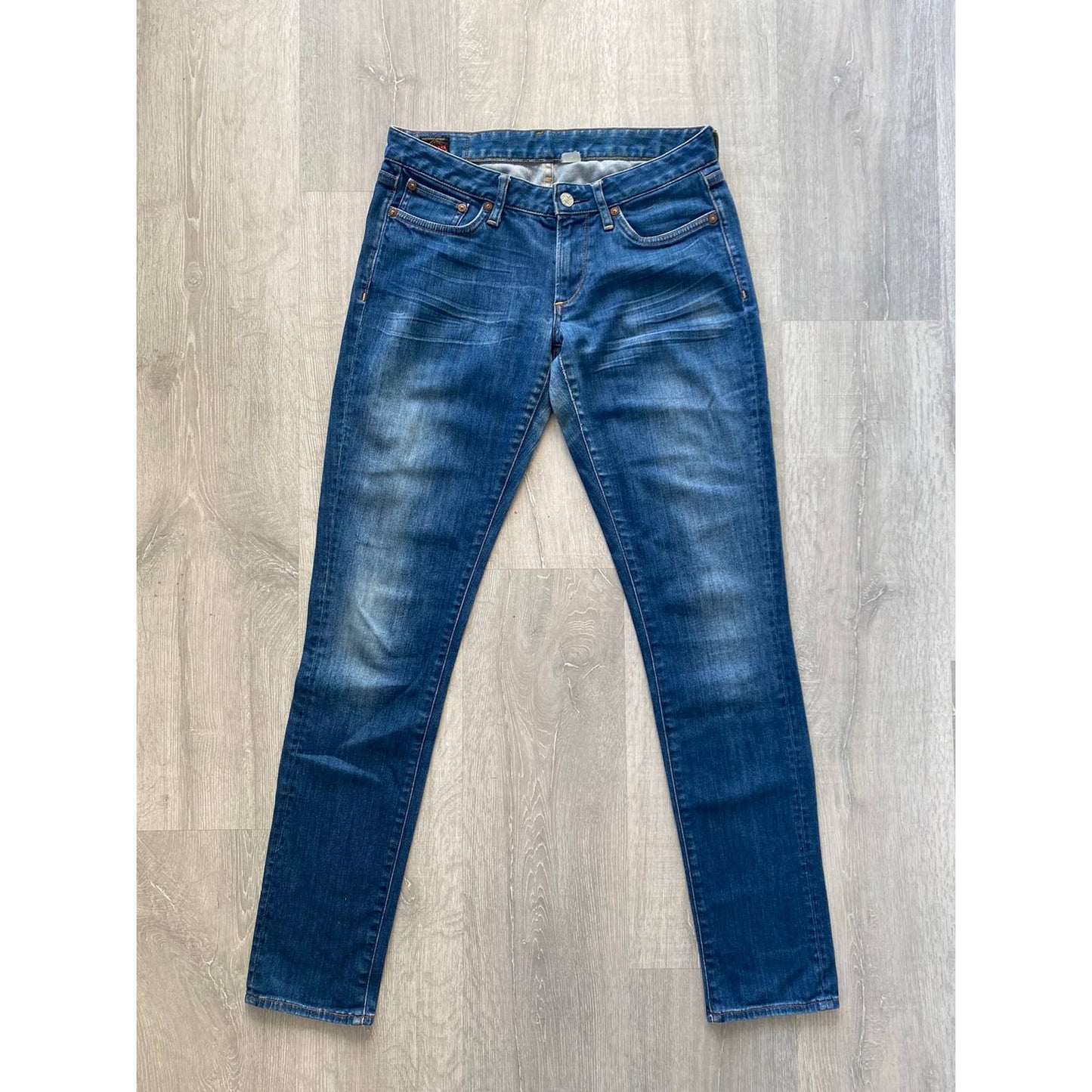 Evisu Japan vintage blue jeans no logo denim pants