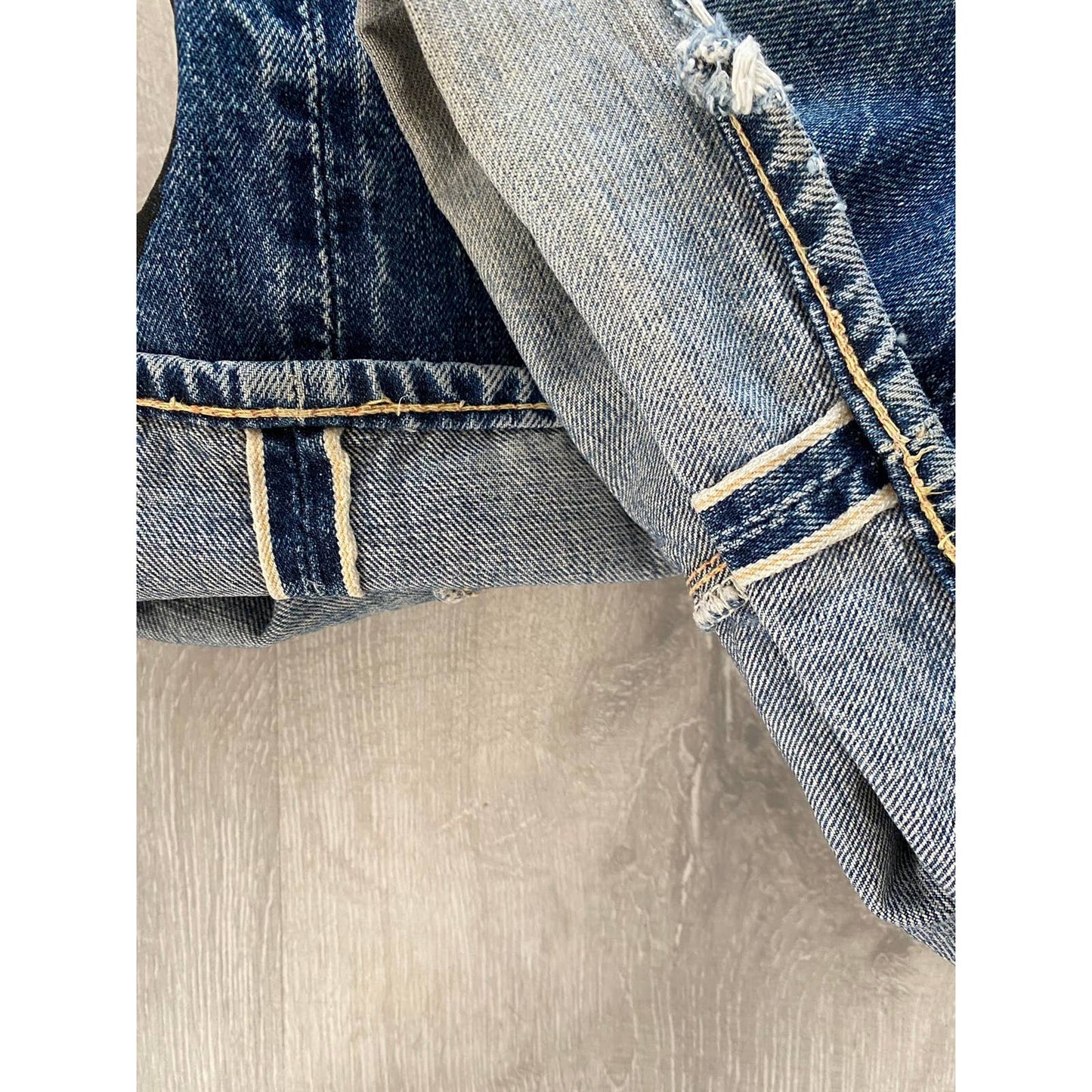 Evisu vintage front daicock jeans black big logo selvedge custom