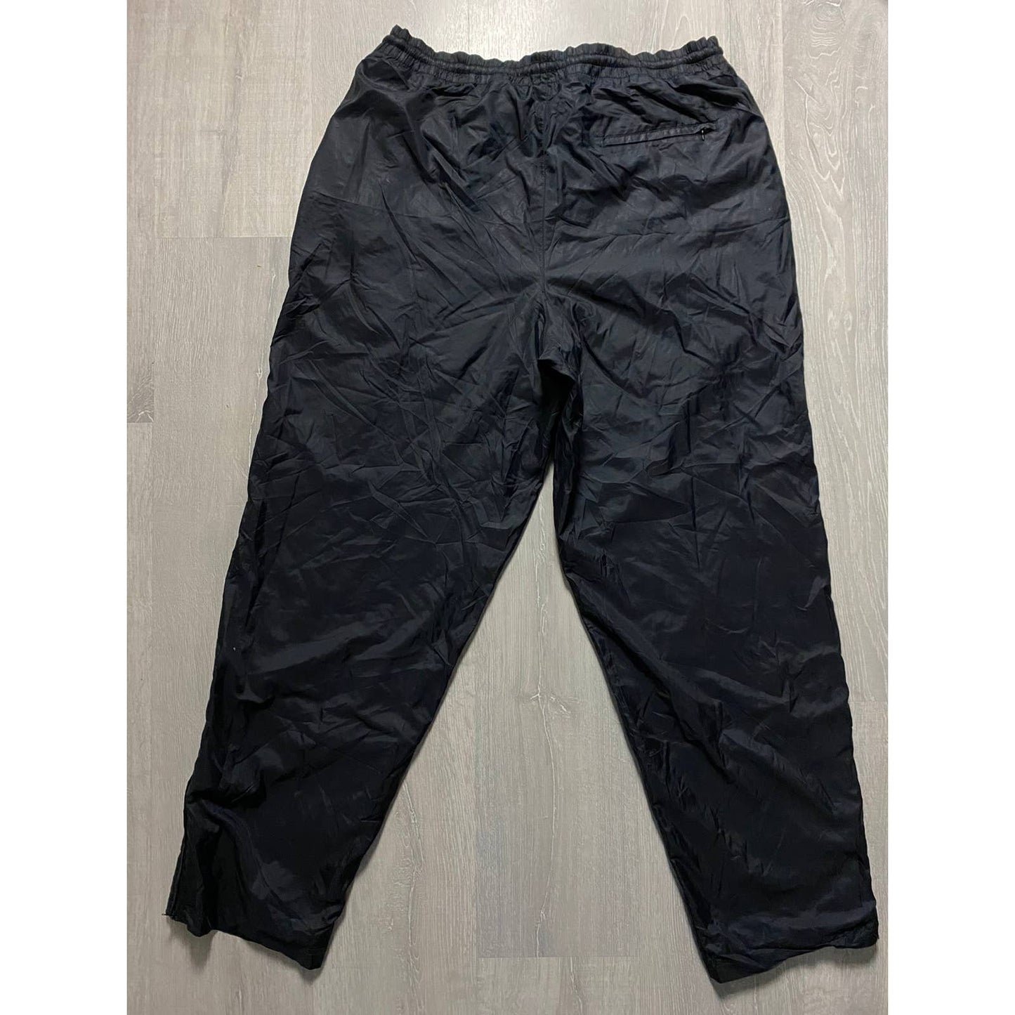 Nike vintage black track pants small swoosh 2000s parachute